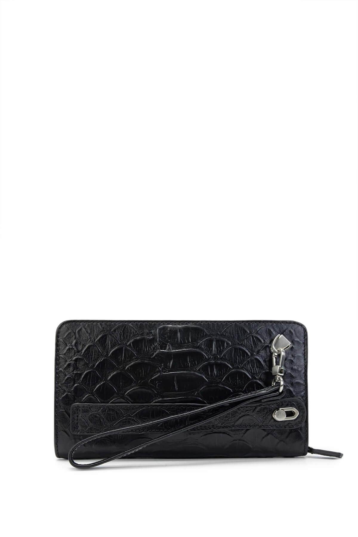 Tamer Tanca Erkek Hakiki Deri Siyah El Çantası