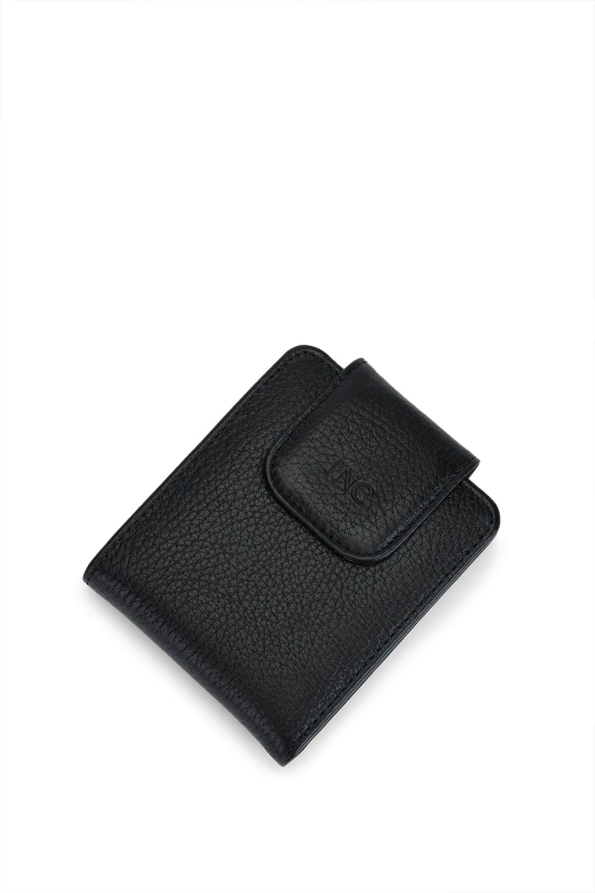 Tamer Tanca Erkek Hakiki Deri Siyah Cüzdan Cuzdan