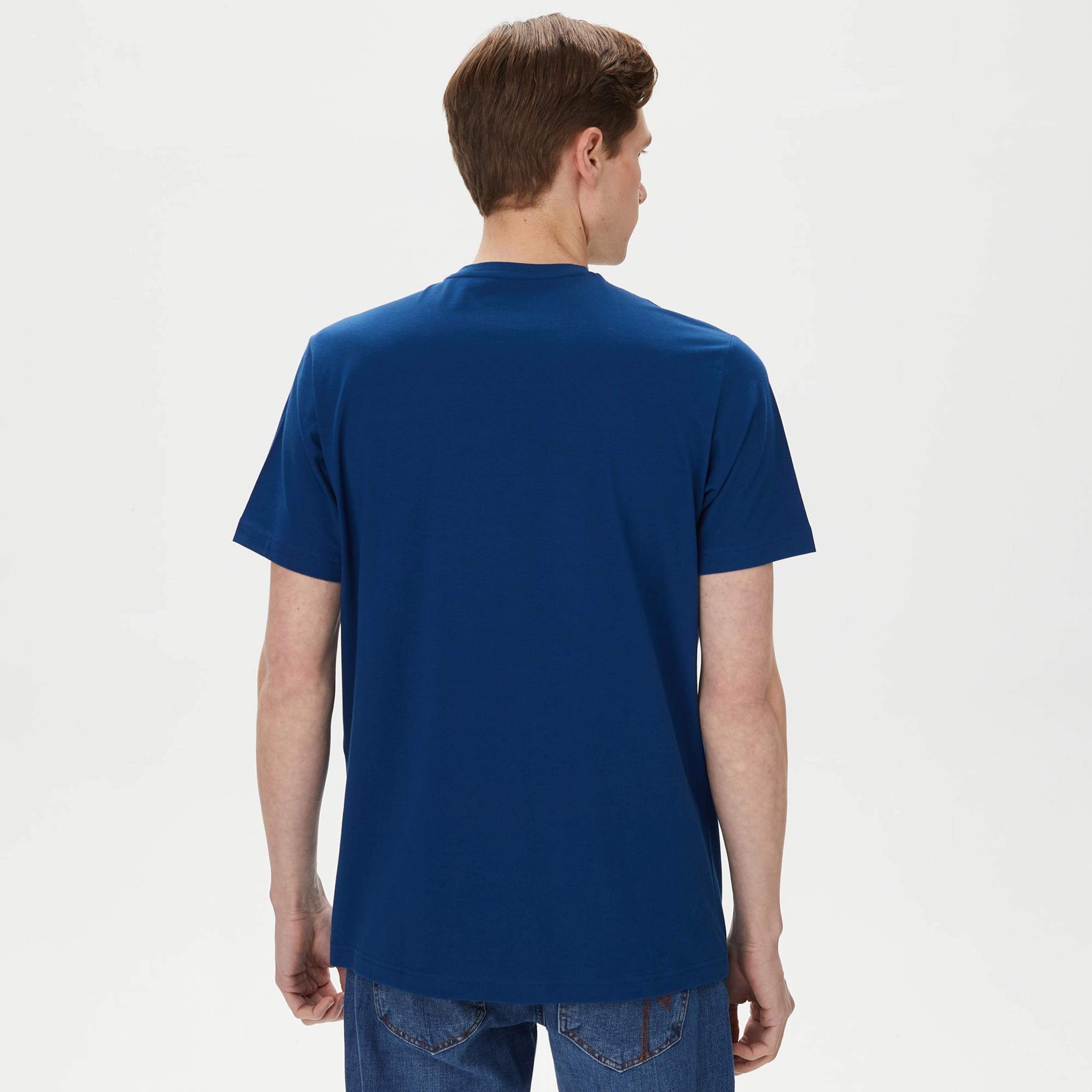 Nautica Erkek Mavi Standart Fit T-Shirt