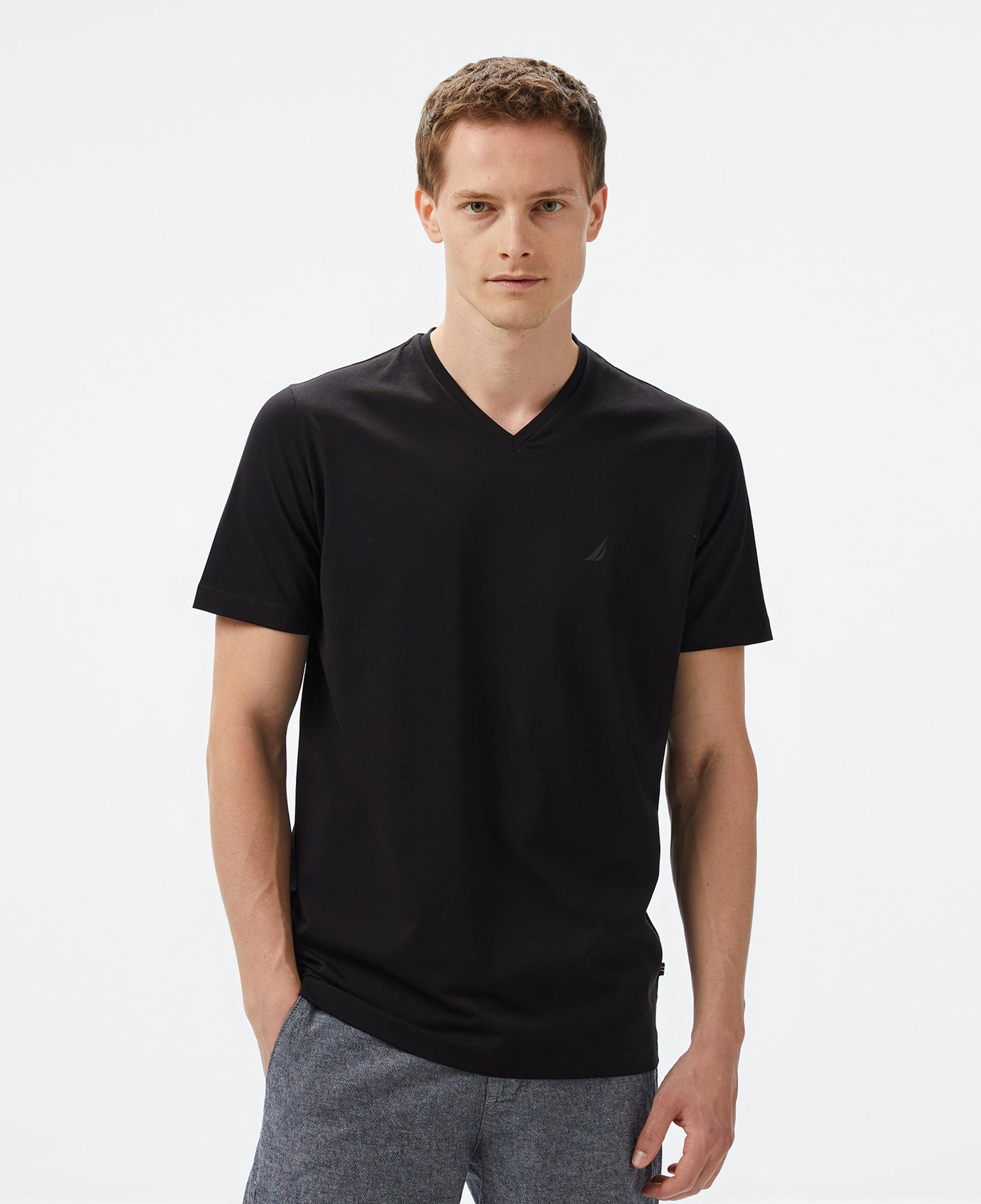 Nautica Erkek Siyah Regular Fit T-Shirt
