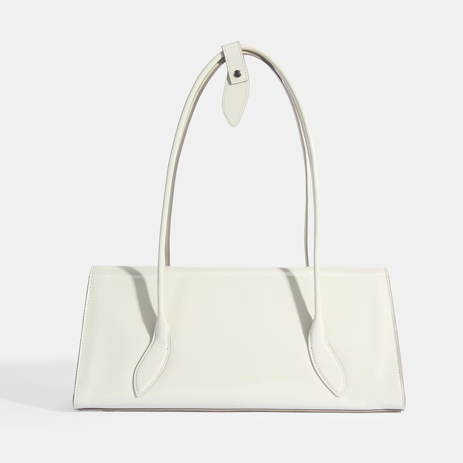 Bej Kadın Yaprak Detaylı Deri Omuz Çantası