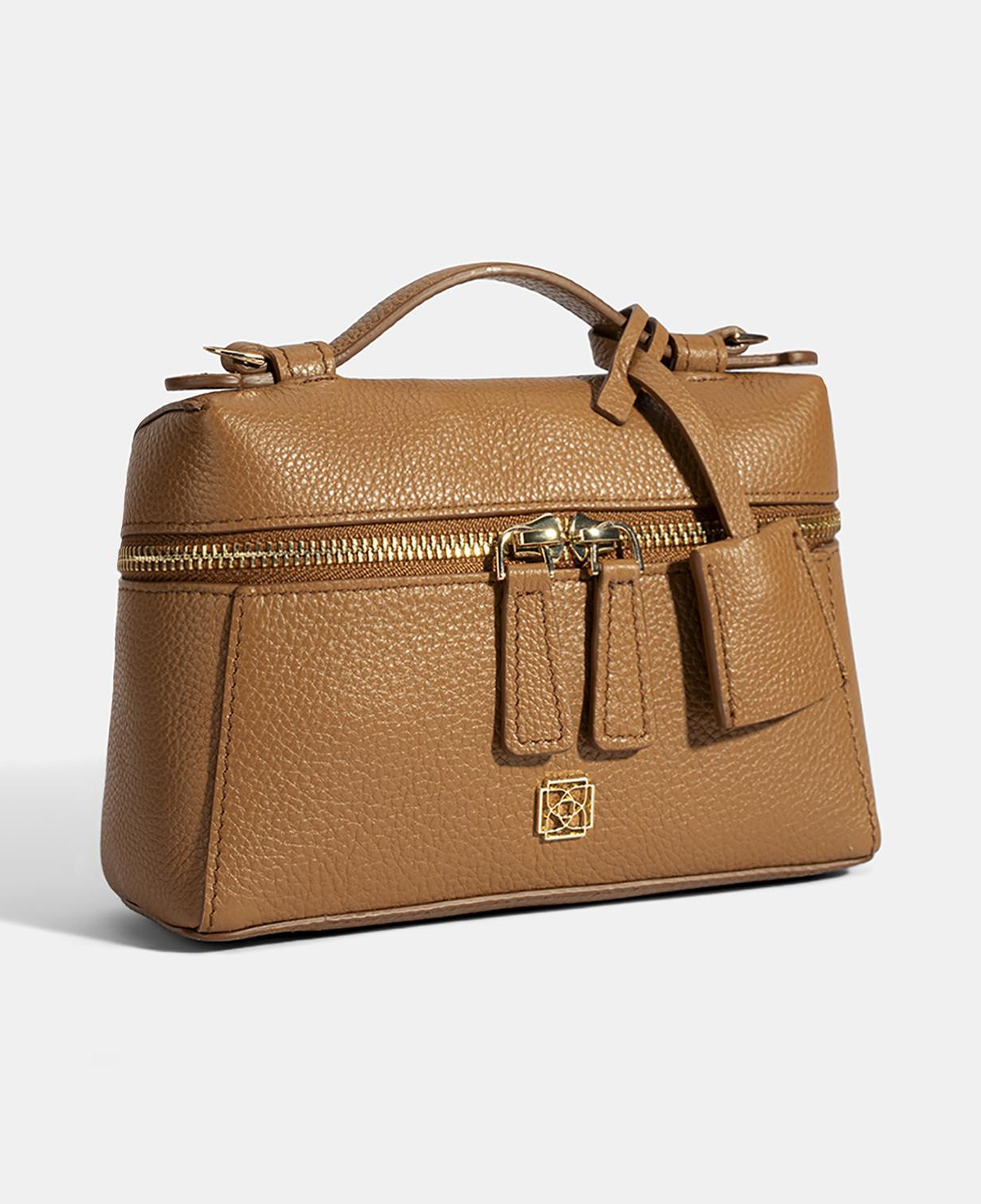 Kadın Taba Omuz Askılı Mini Deri El Çantası