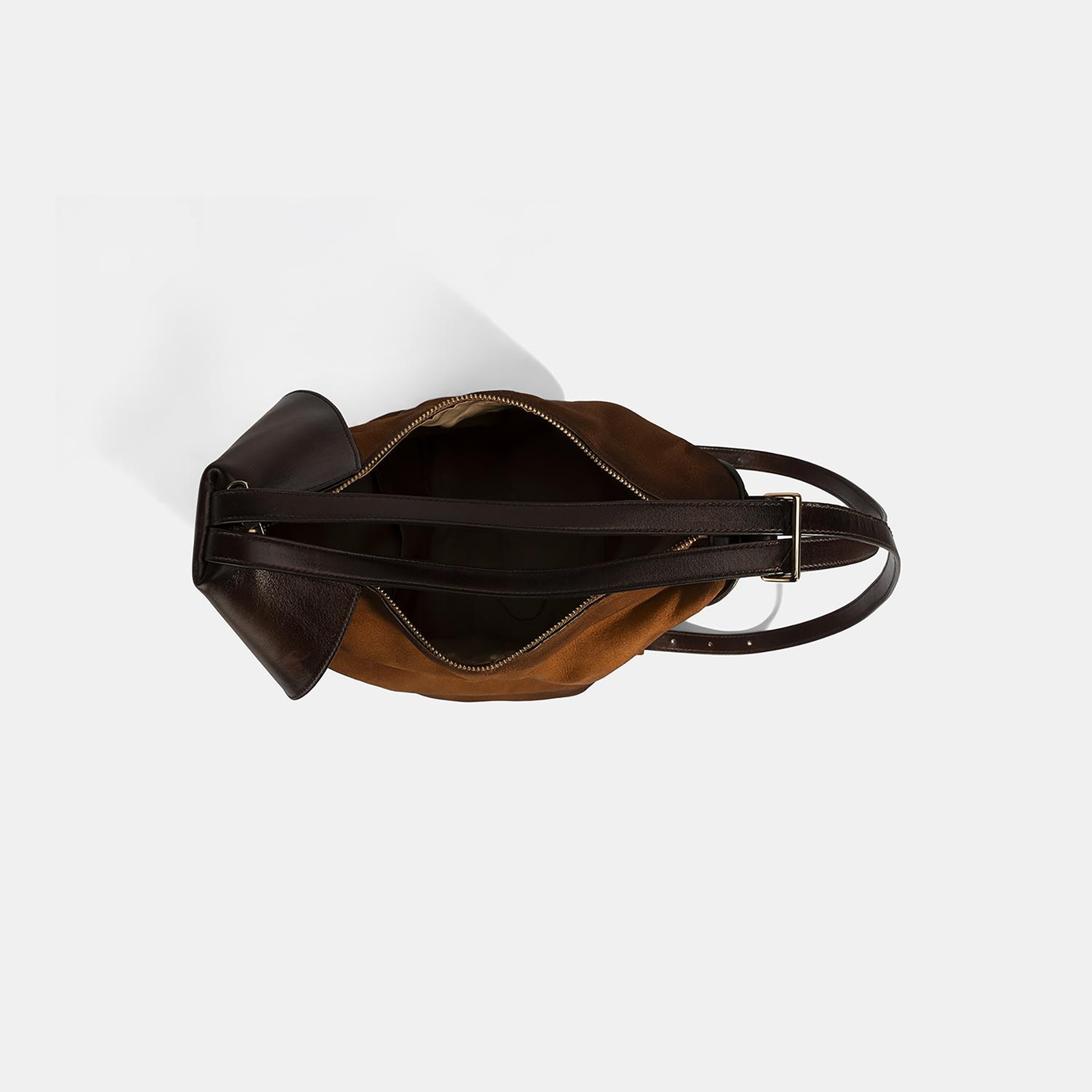 Kadın Taba Süet Deri Sırt Çantası