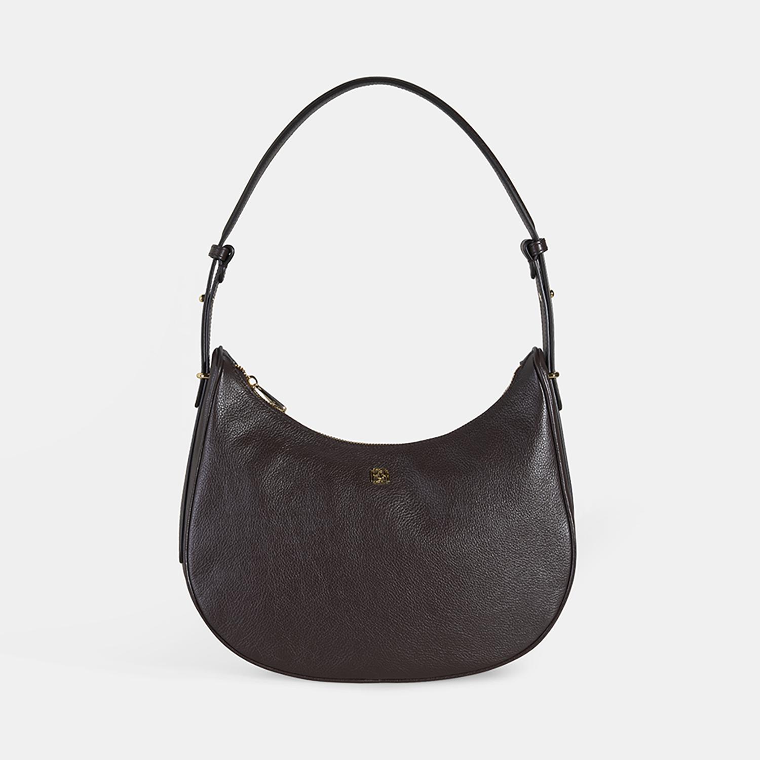 Kadın Acı Kahve Deri Omuz Çantası