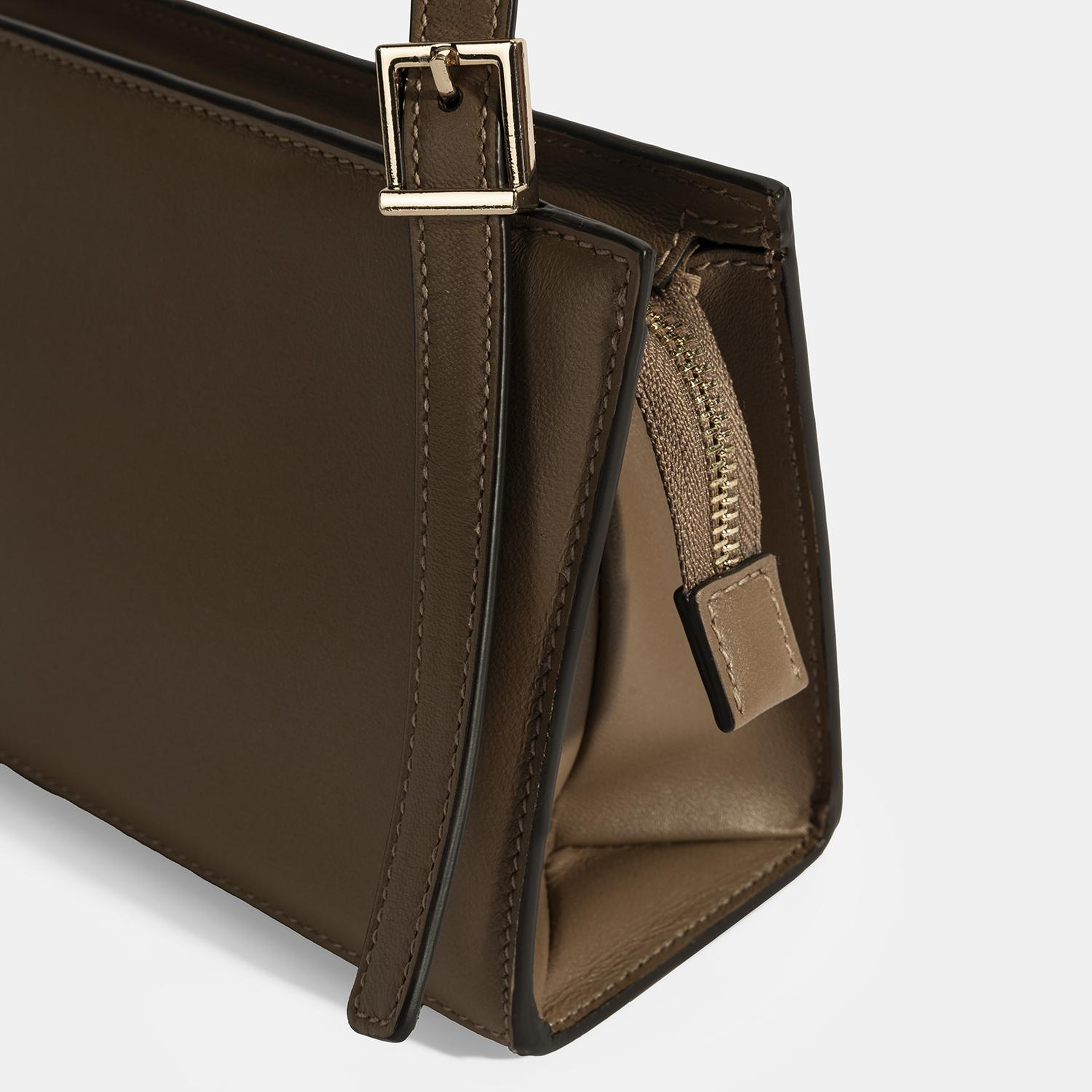 Kadın Kahve Deri Omuz Çantası