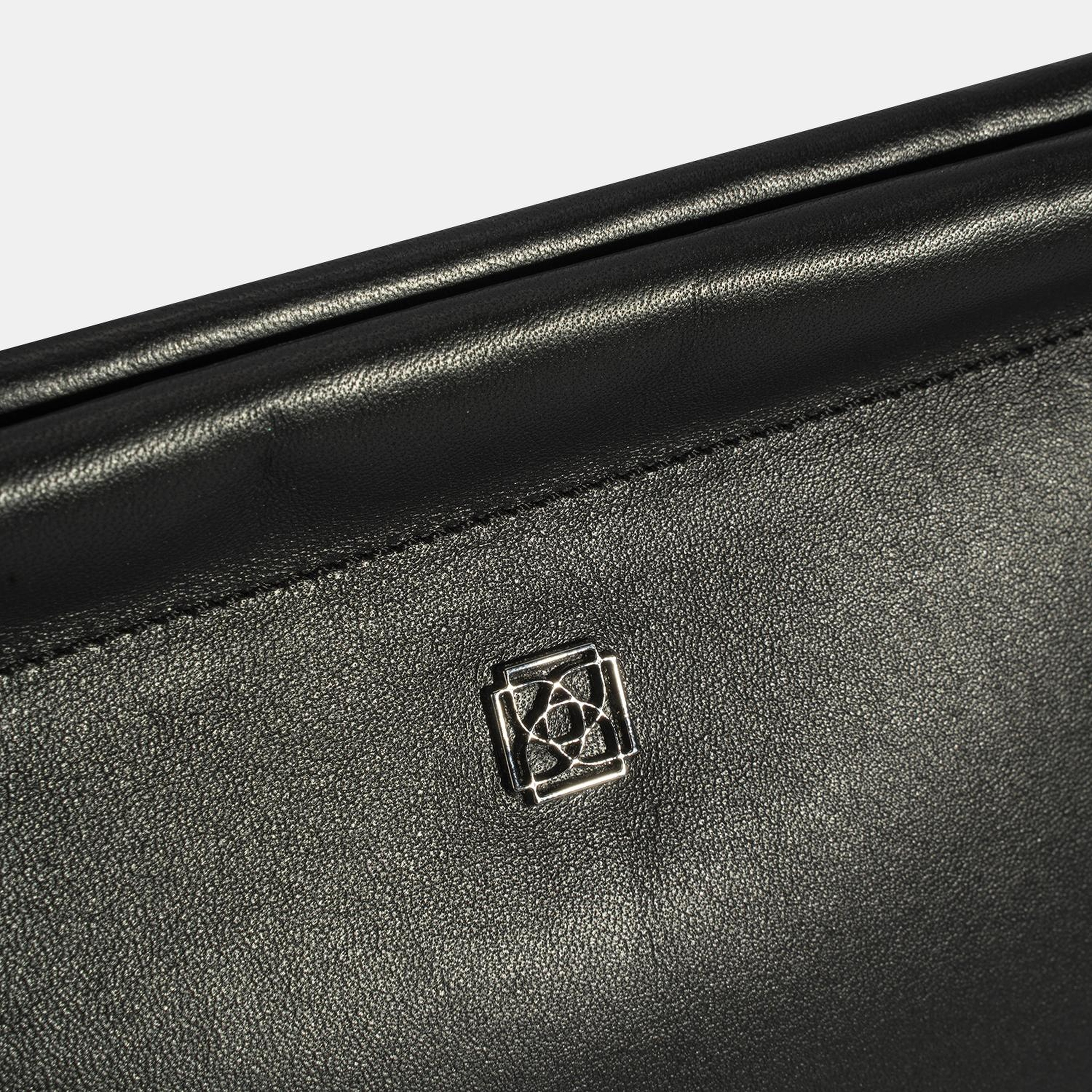 Kadın Siyah Deri Omuz Çantası