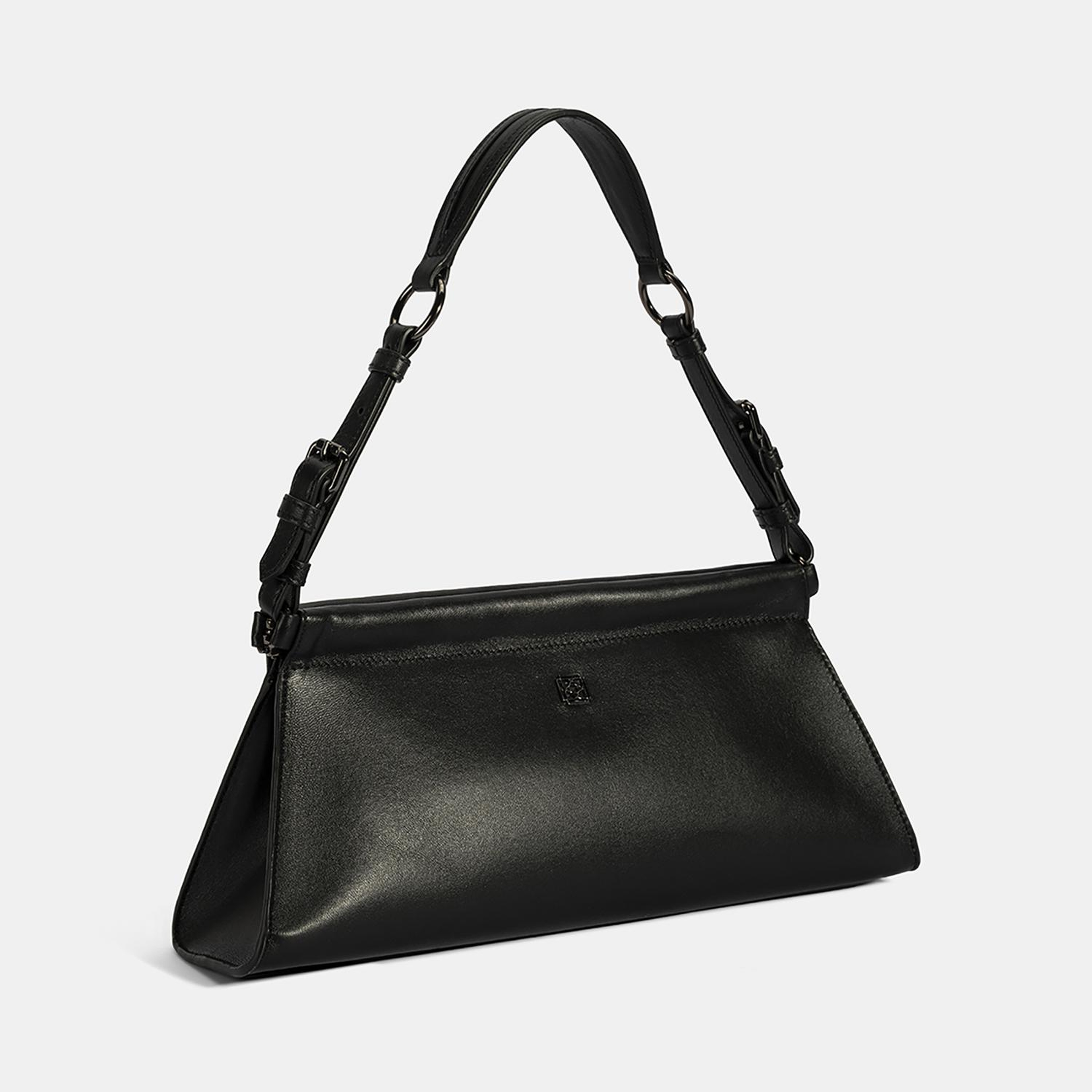 Kadın Siyah Deri Omuz Çantası