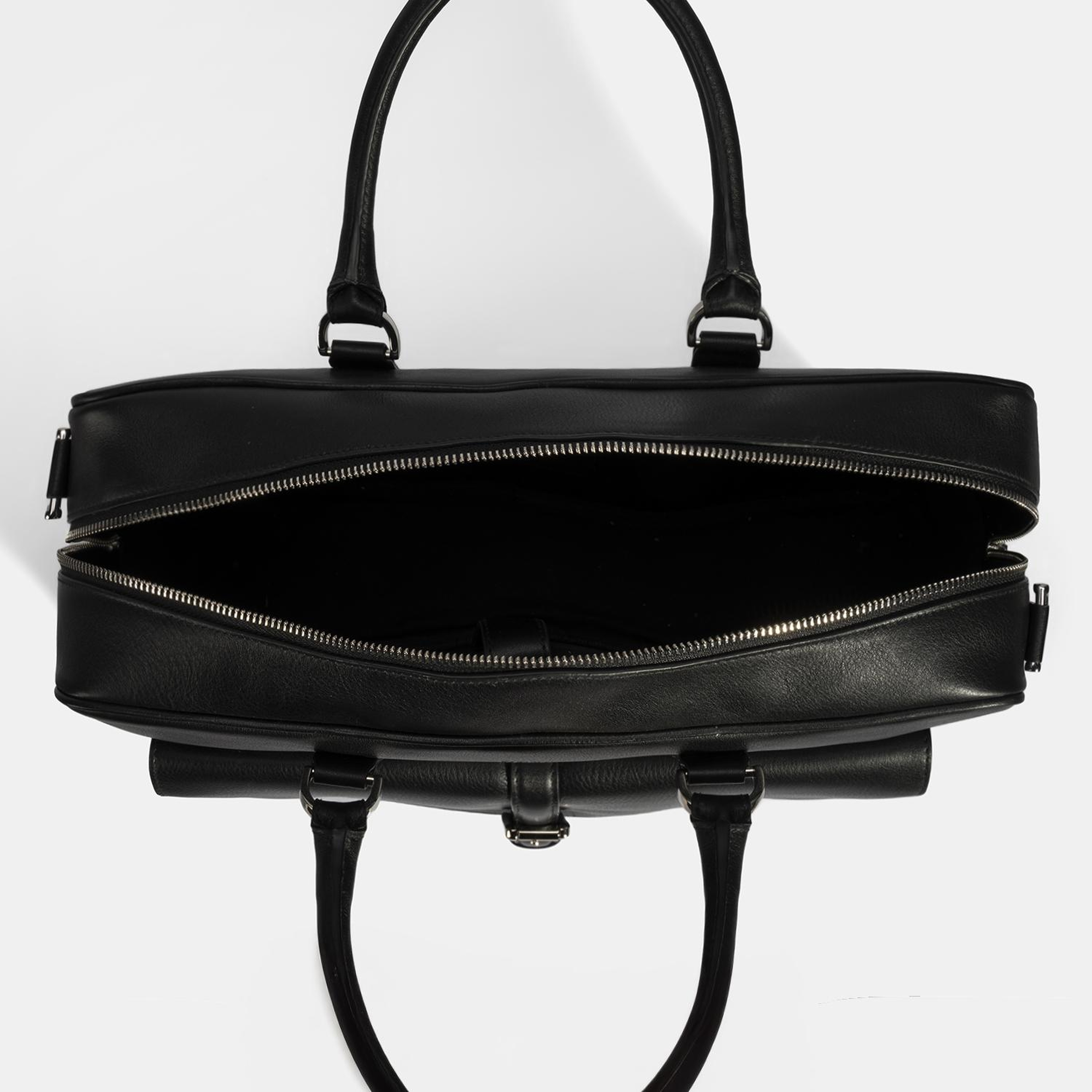 Erkek Siyah Deri Evrak Çantası