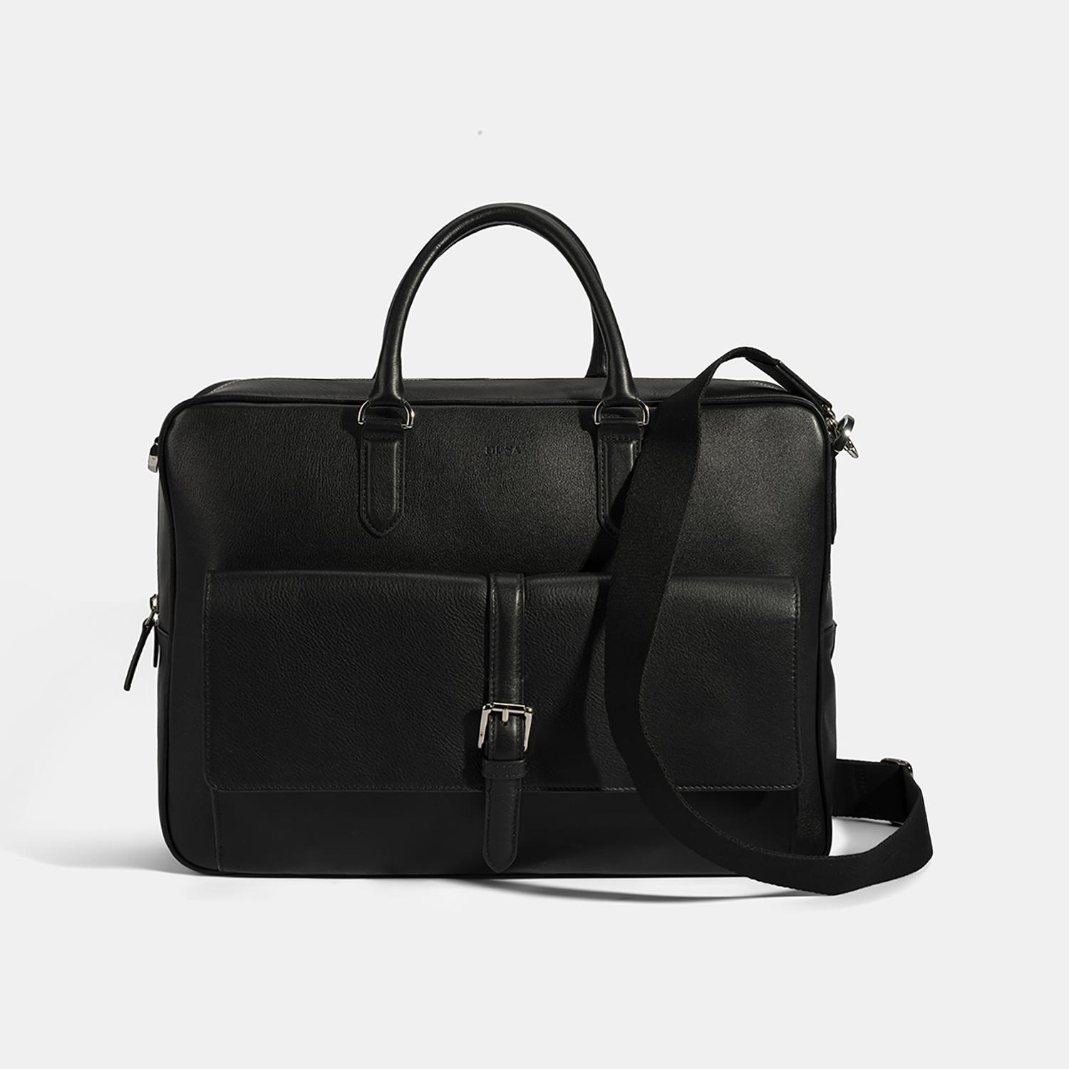 Erkek Siyah Deri Evrak Çantası