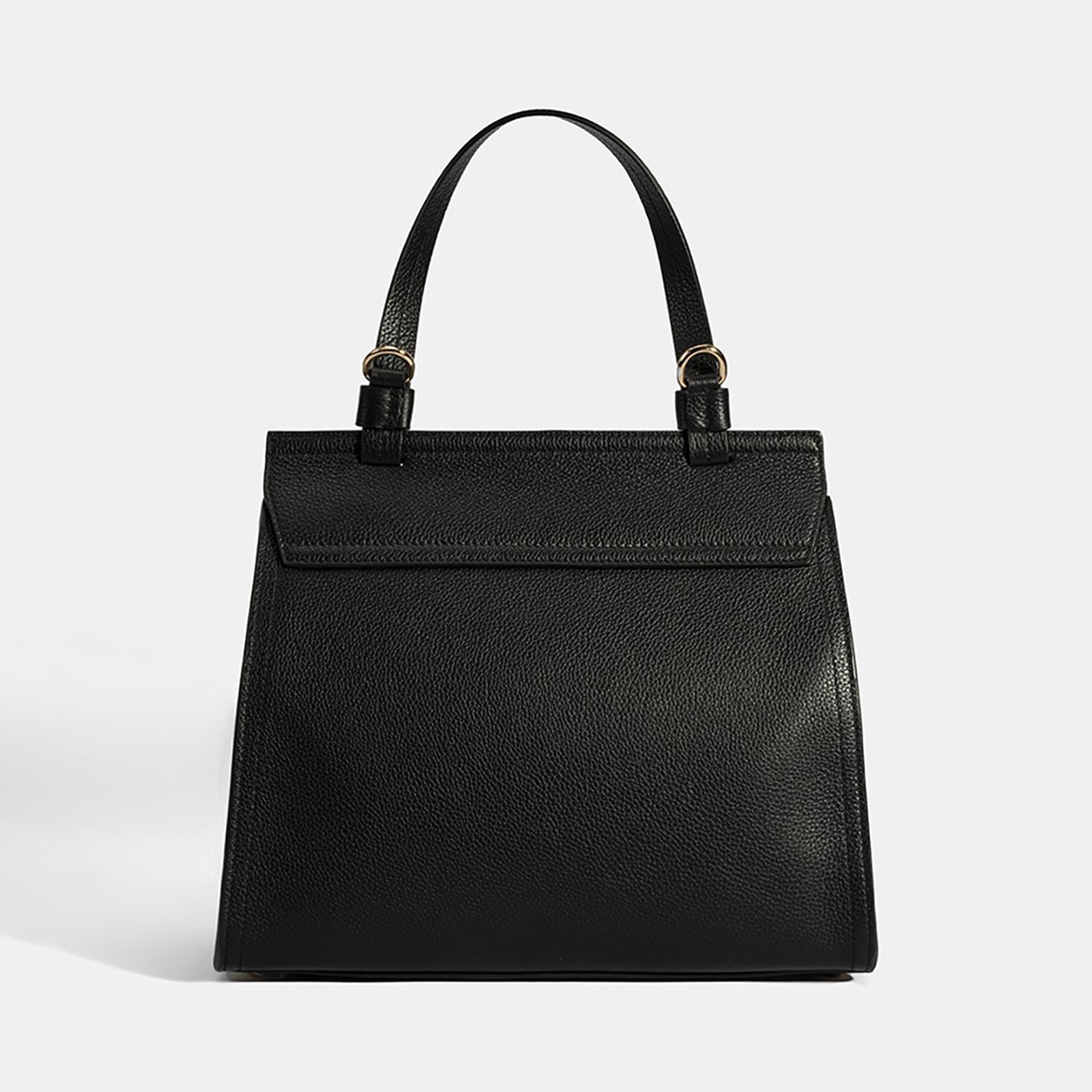 Kadın Siyah Omuz Askılı Deri El Çantası