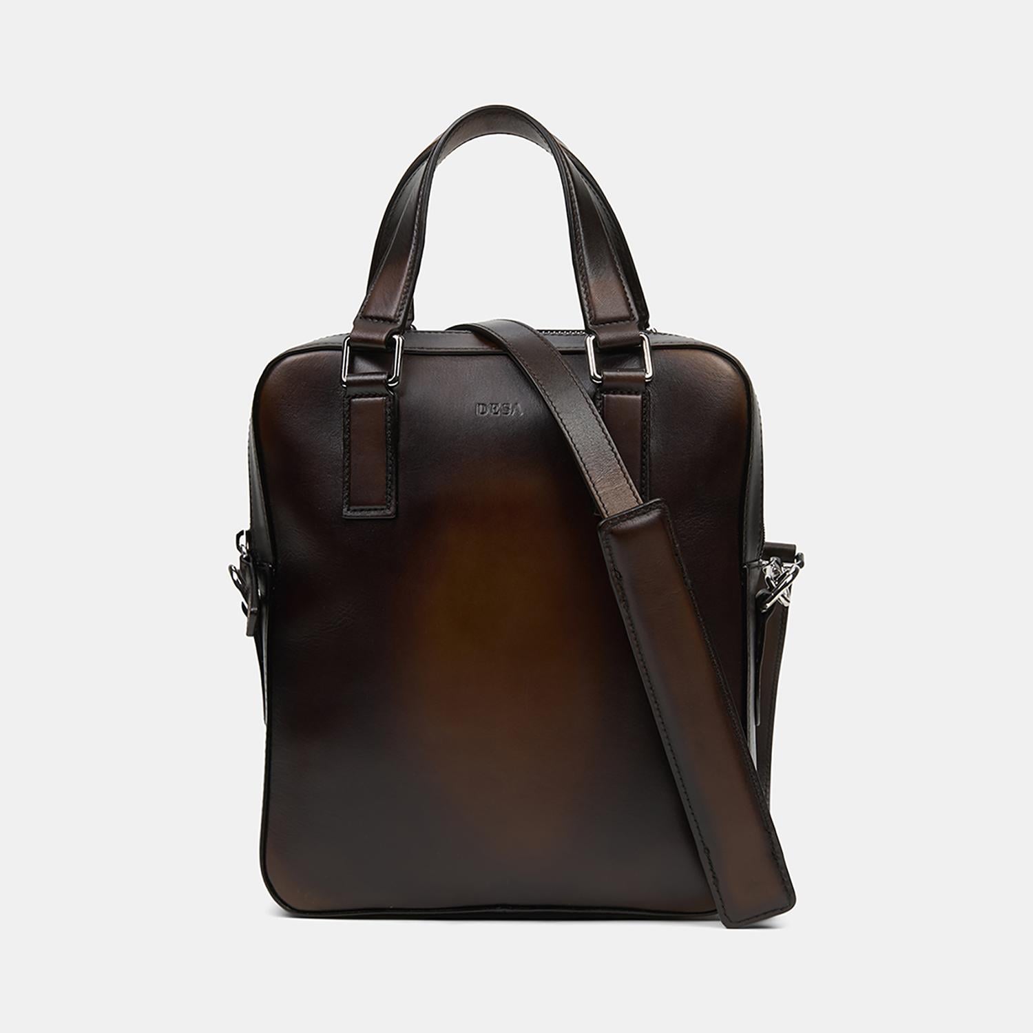 Erkek Kahve Deri Postacı Çantası