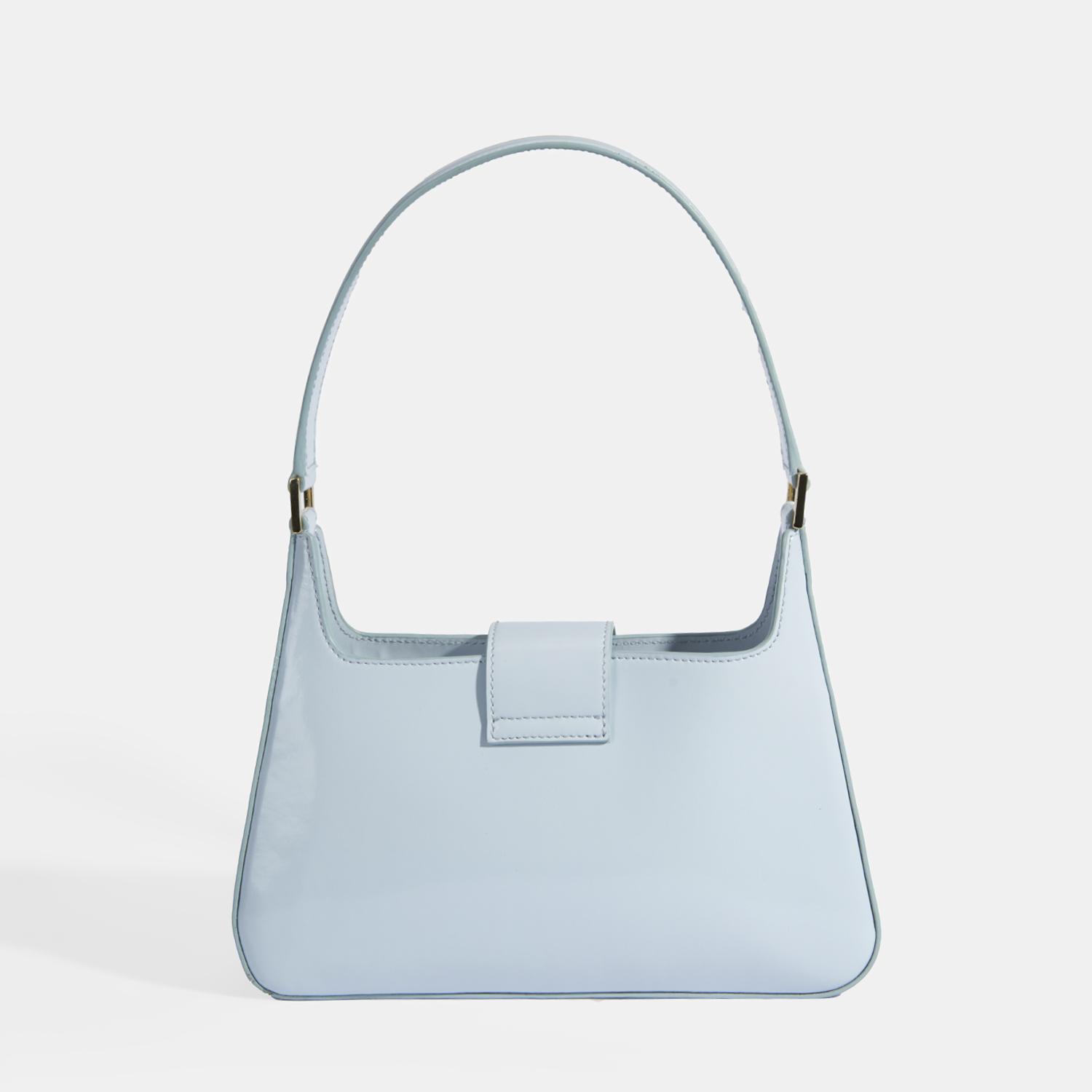 Mavi Kadın Deri Omuz Çantası