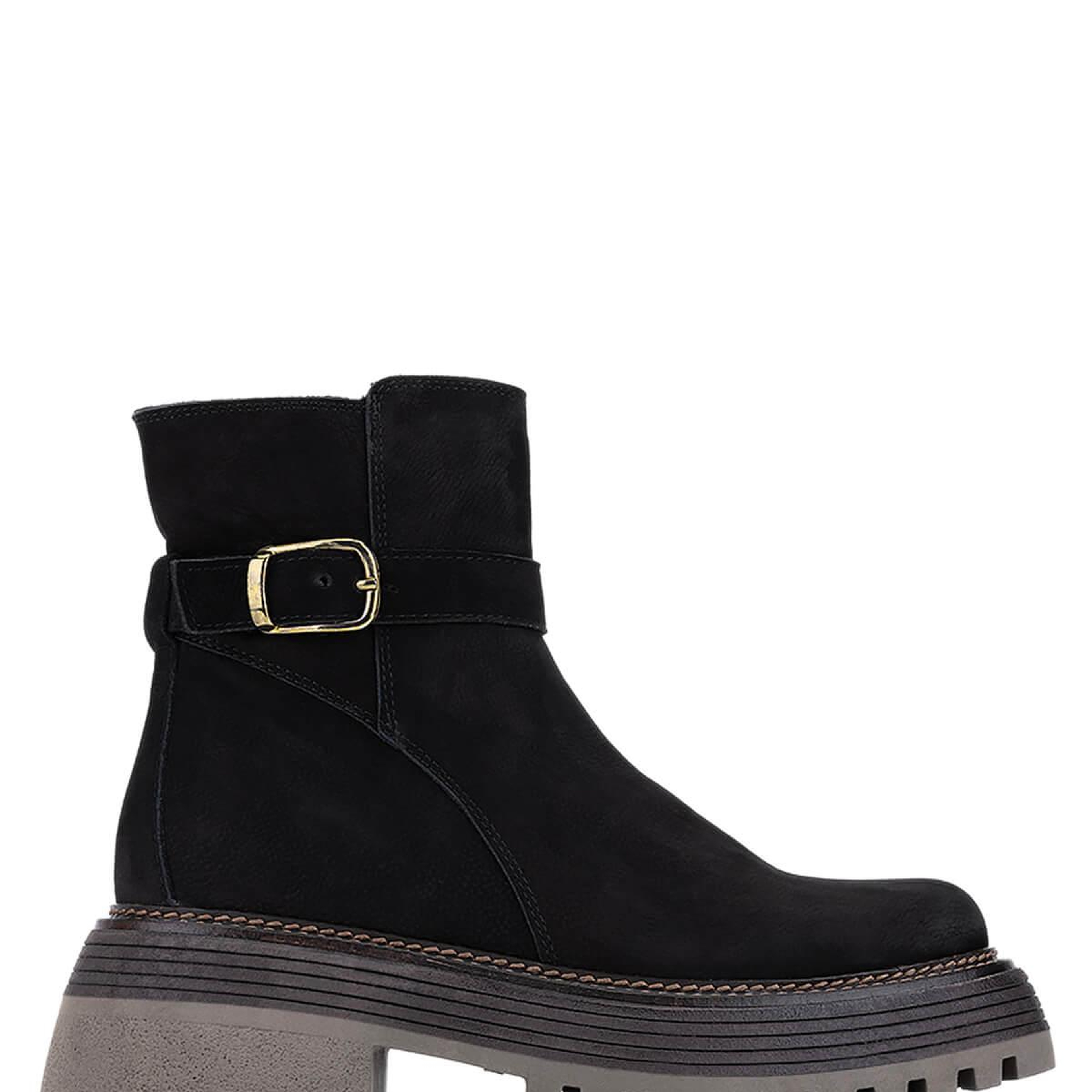 Tamer Tanca Kadın Hakiki Deri Siyah Nubuk Casual Bot