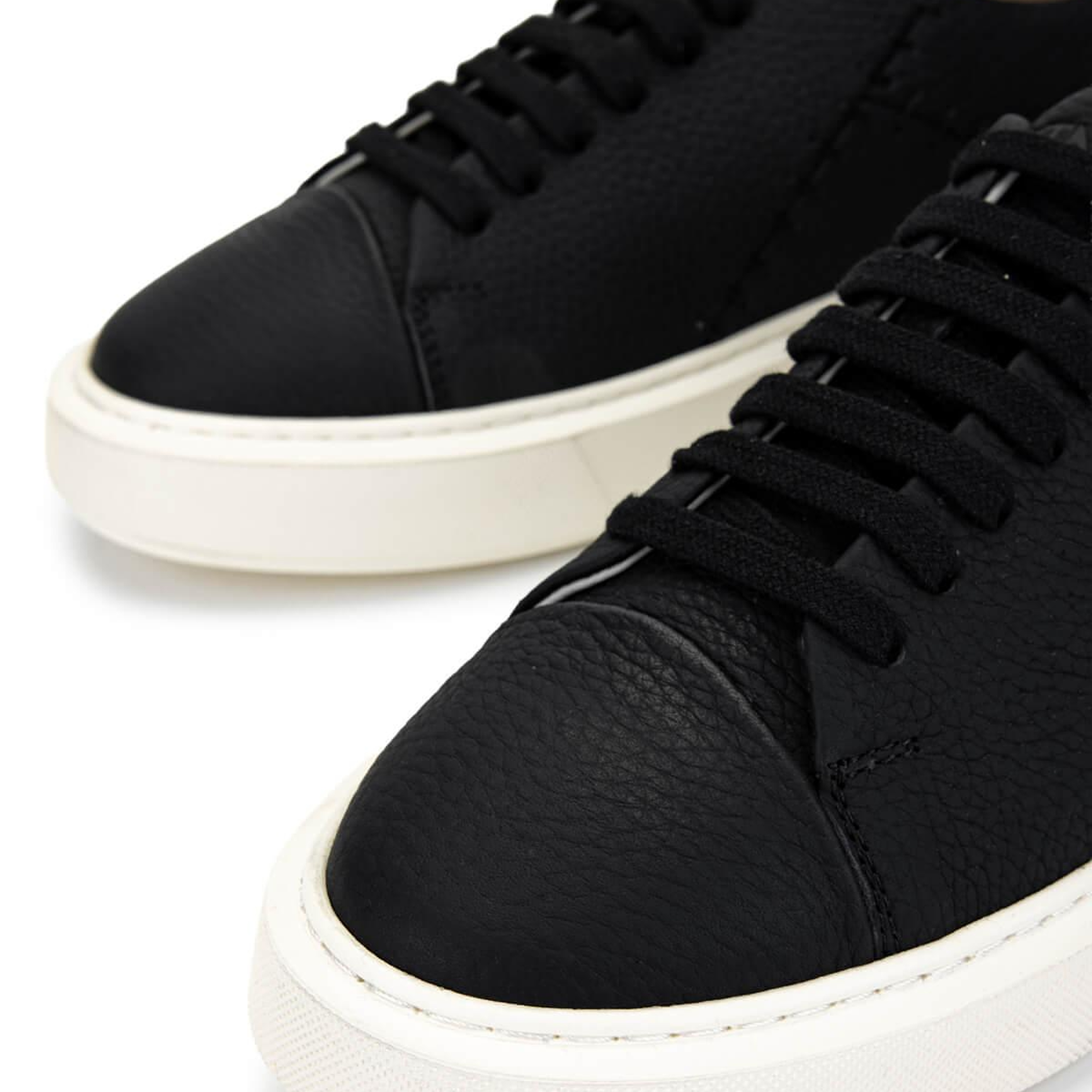 Tamer Tanca Erkek Hakiki Deri Siyah Floter Sneakers & Spor Ayakkabı