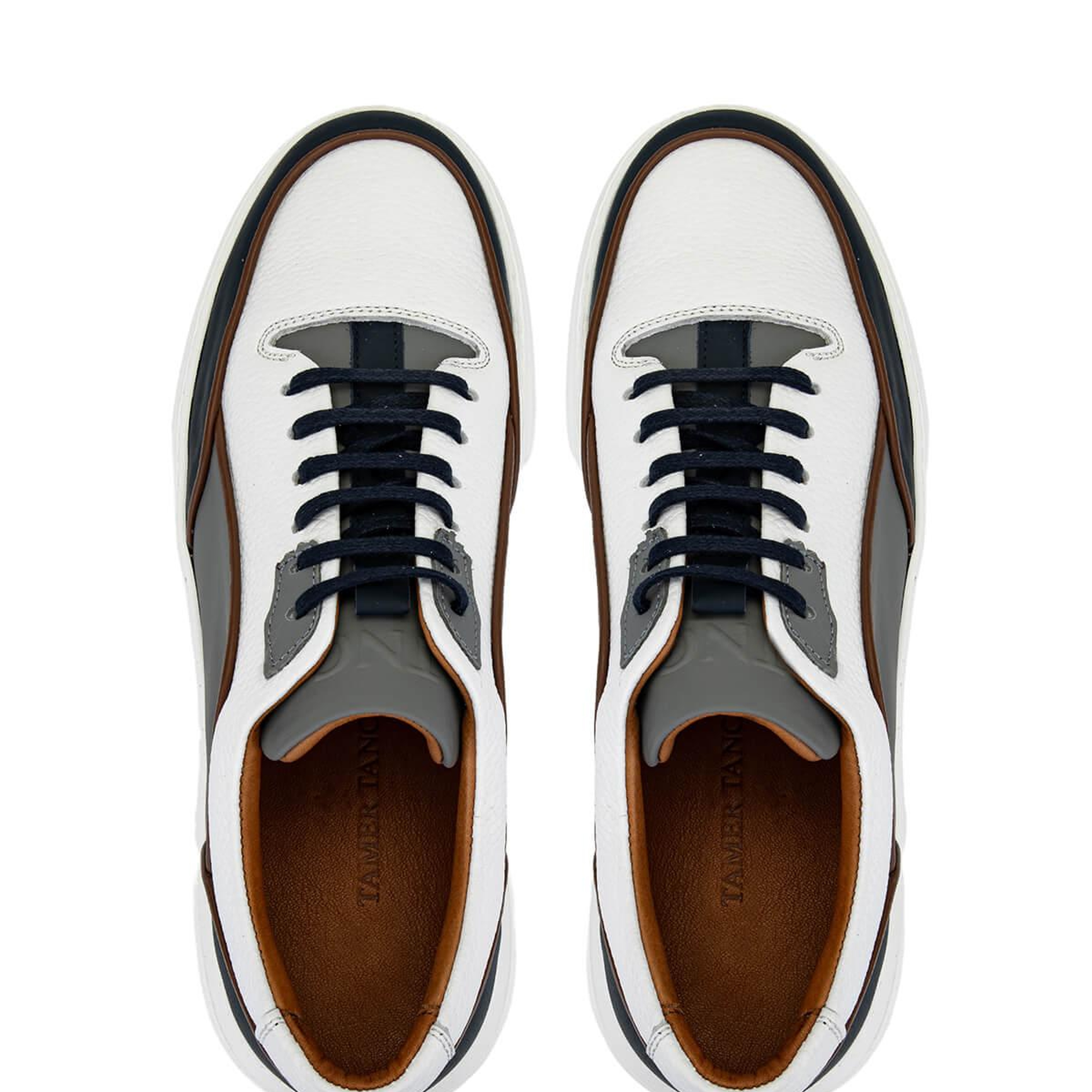 Tamer Tanca Erkek Hakiki Deri Beyaz Sneakers & Spor Ayakkabı