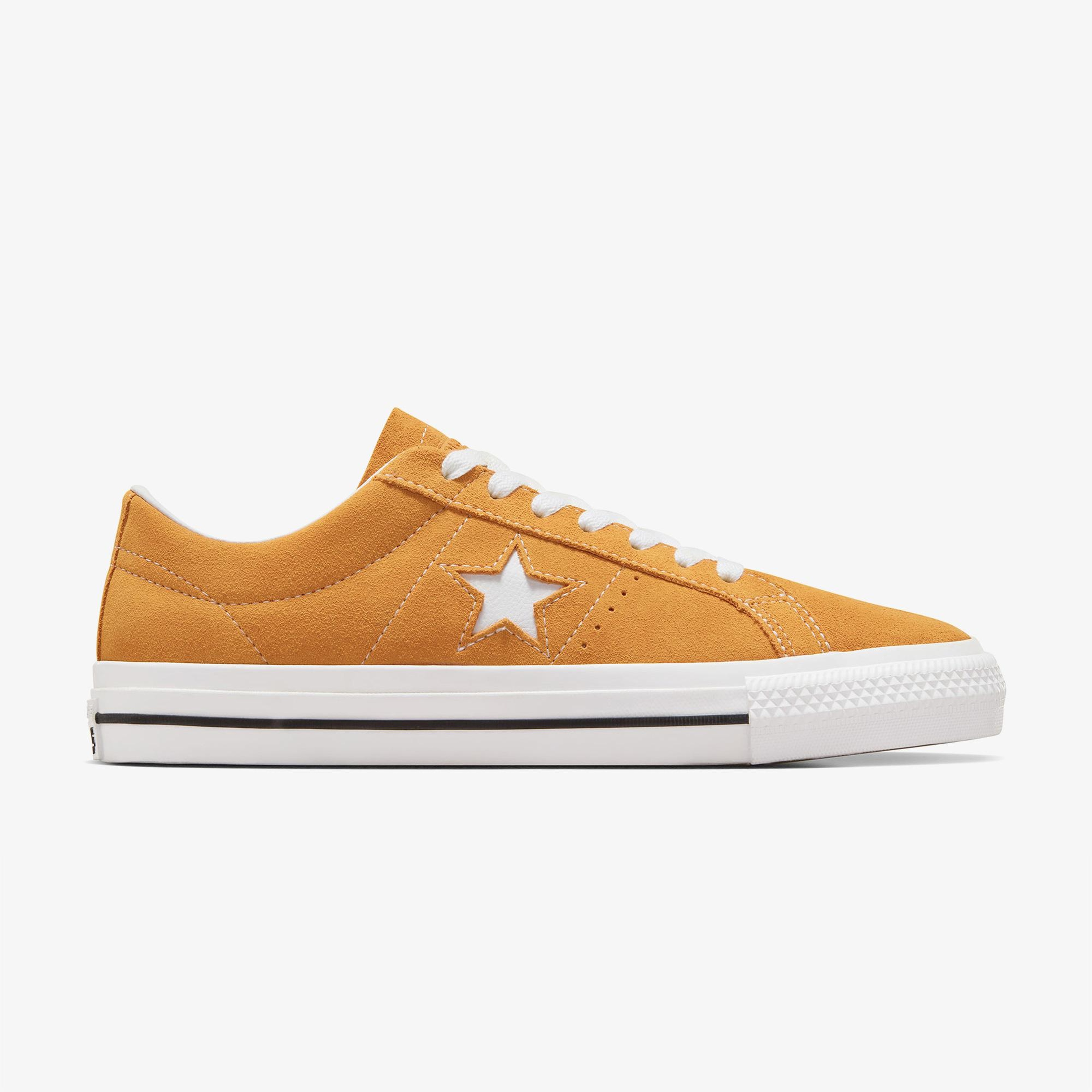 Converse One Star Pro Unisex Sarı Süet Sneaker