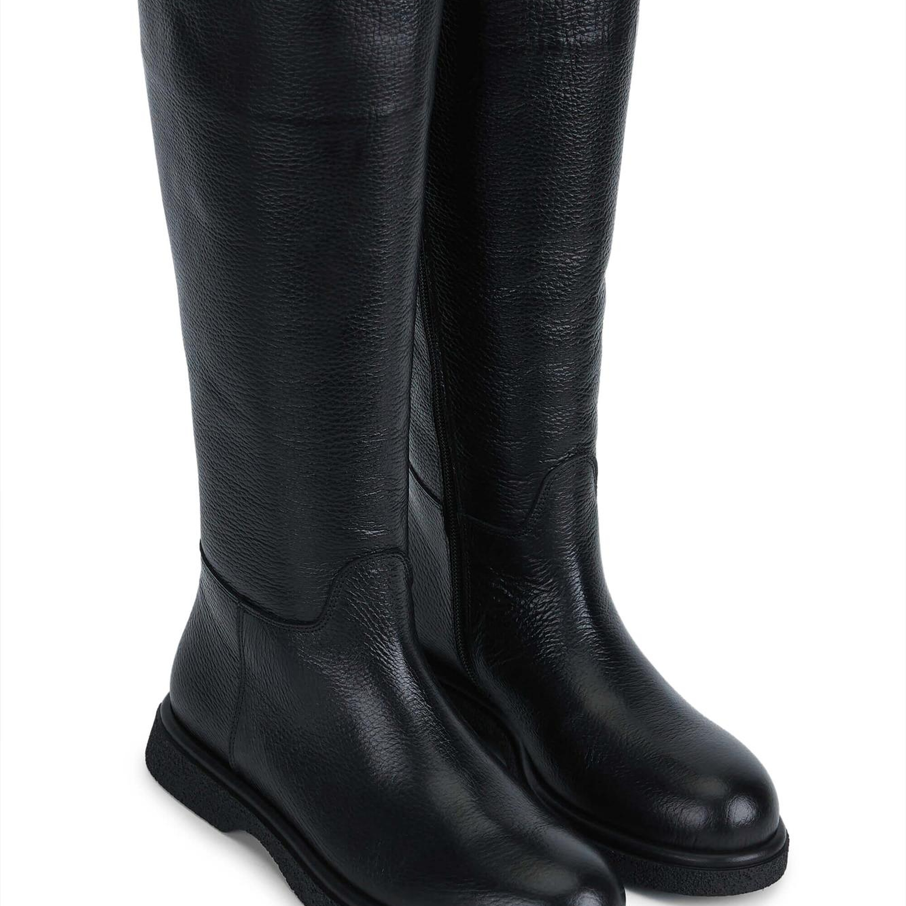 Tamer Tanca Kadın Hakiki Deri Siyah Casual Çizme