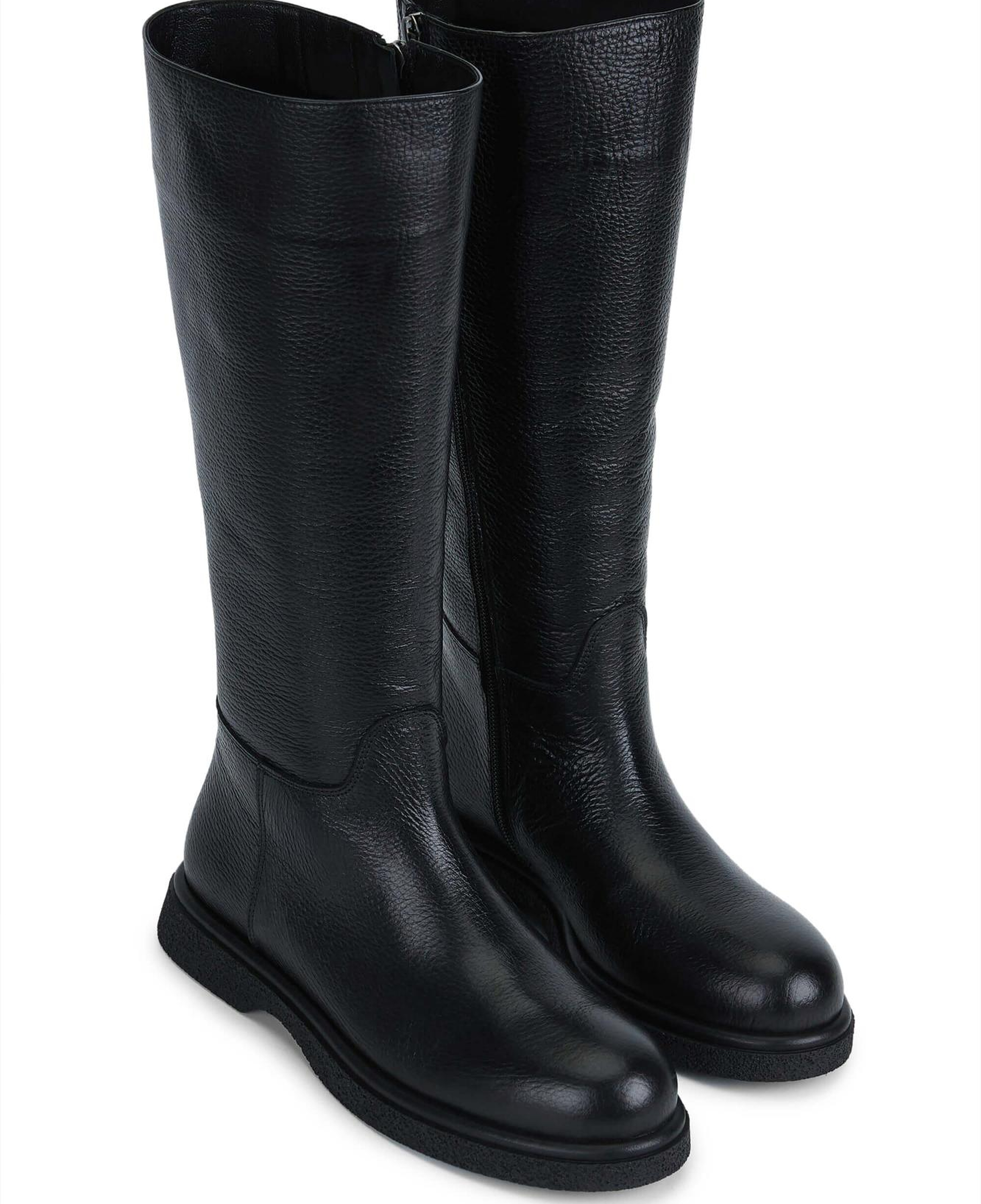 Tamer Tanca Kadın Hakiki Deri Siyah Casual Çizme