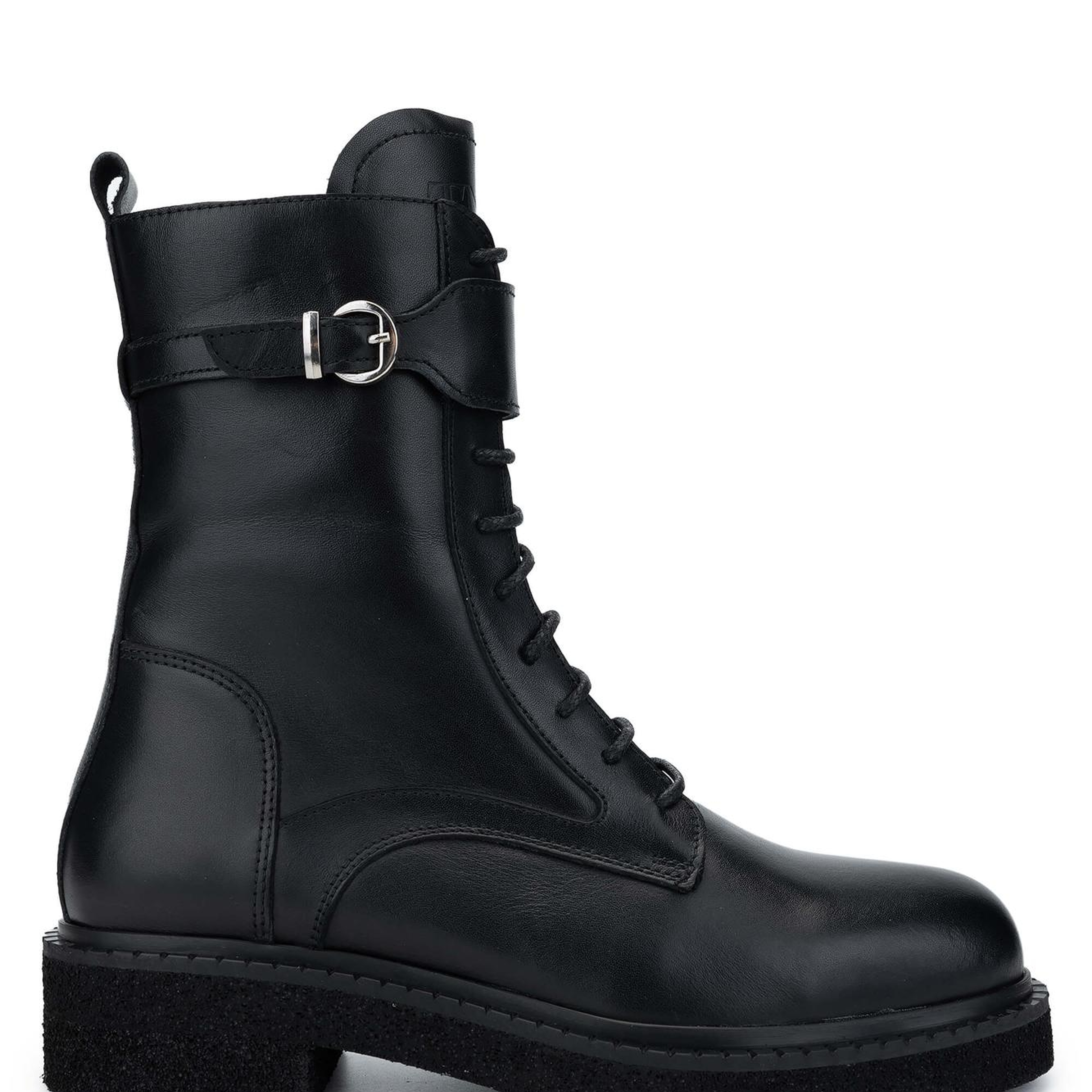 Tamer Tanca Kadın Hakiki Deri Siyah Deri Casual Bot