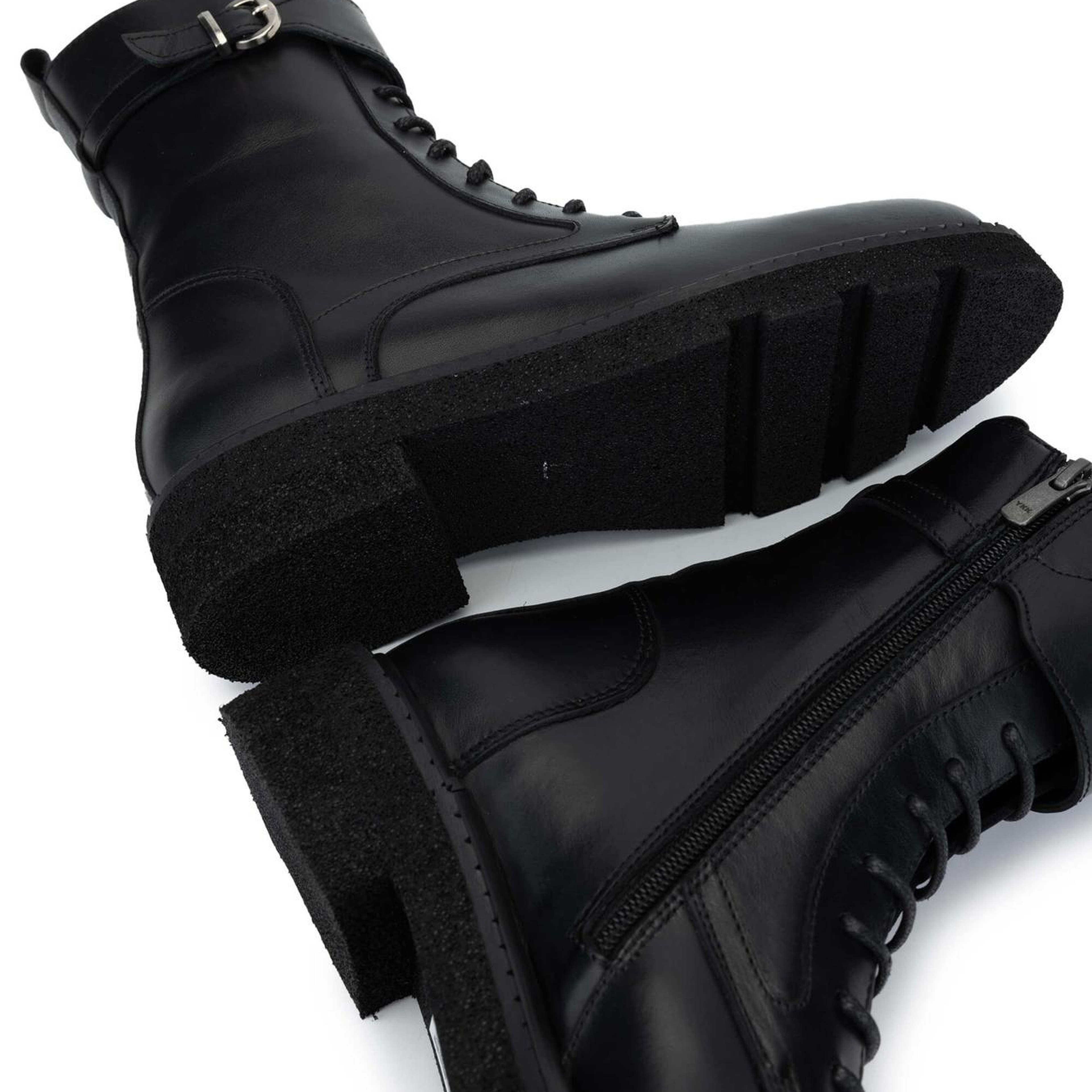 Tamer Tanca Kadın Hakiki Deri Siyah Deri Casual Bot