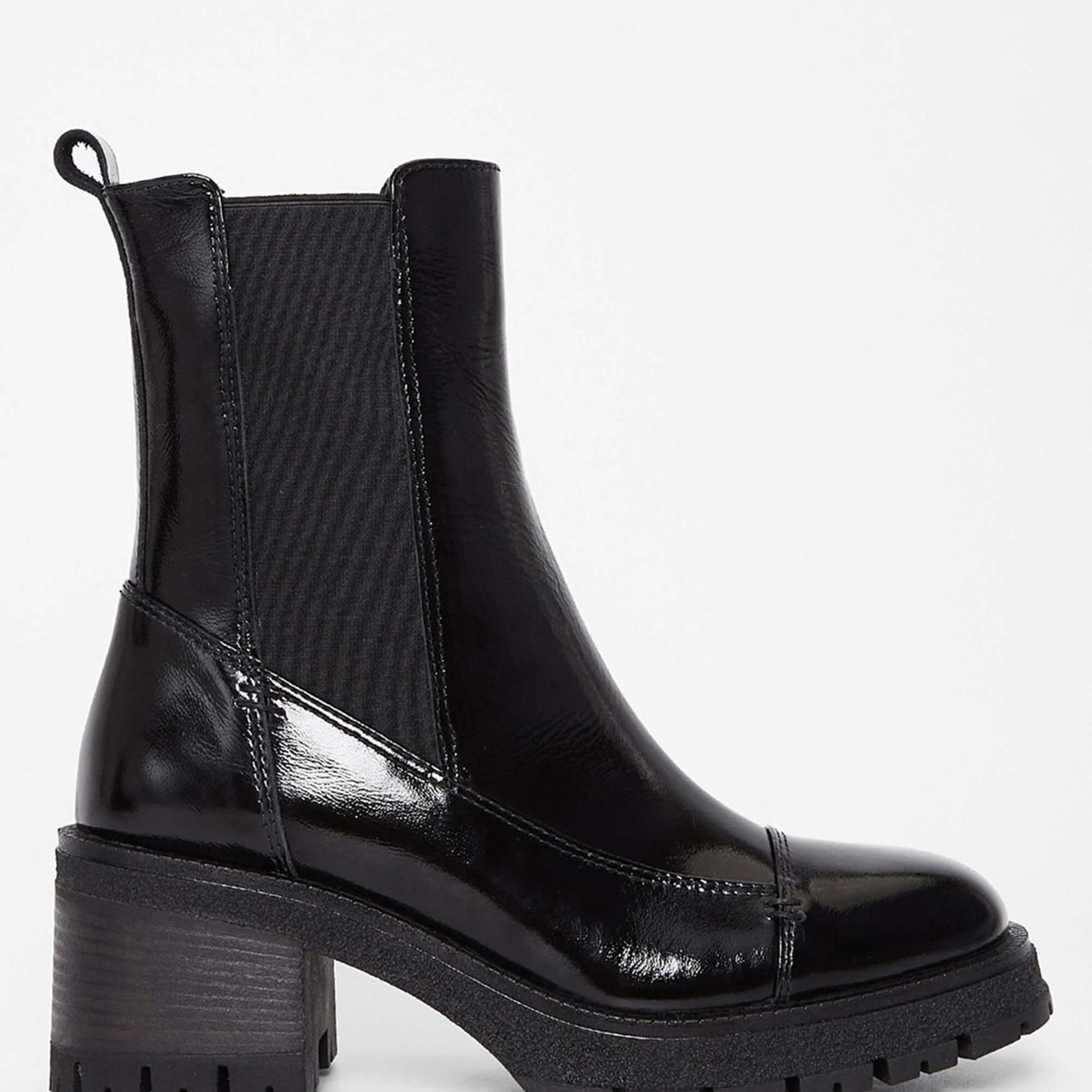 Tamer Tanca Kadın Hakiki Deri Siyah Rugan Casual Bot