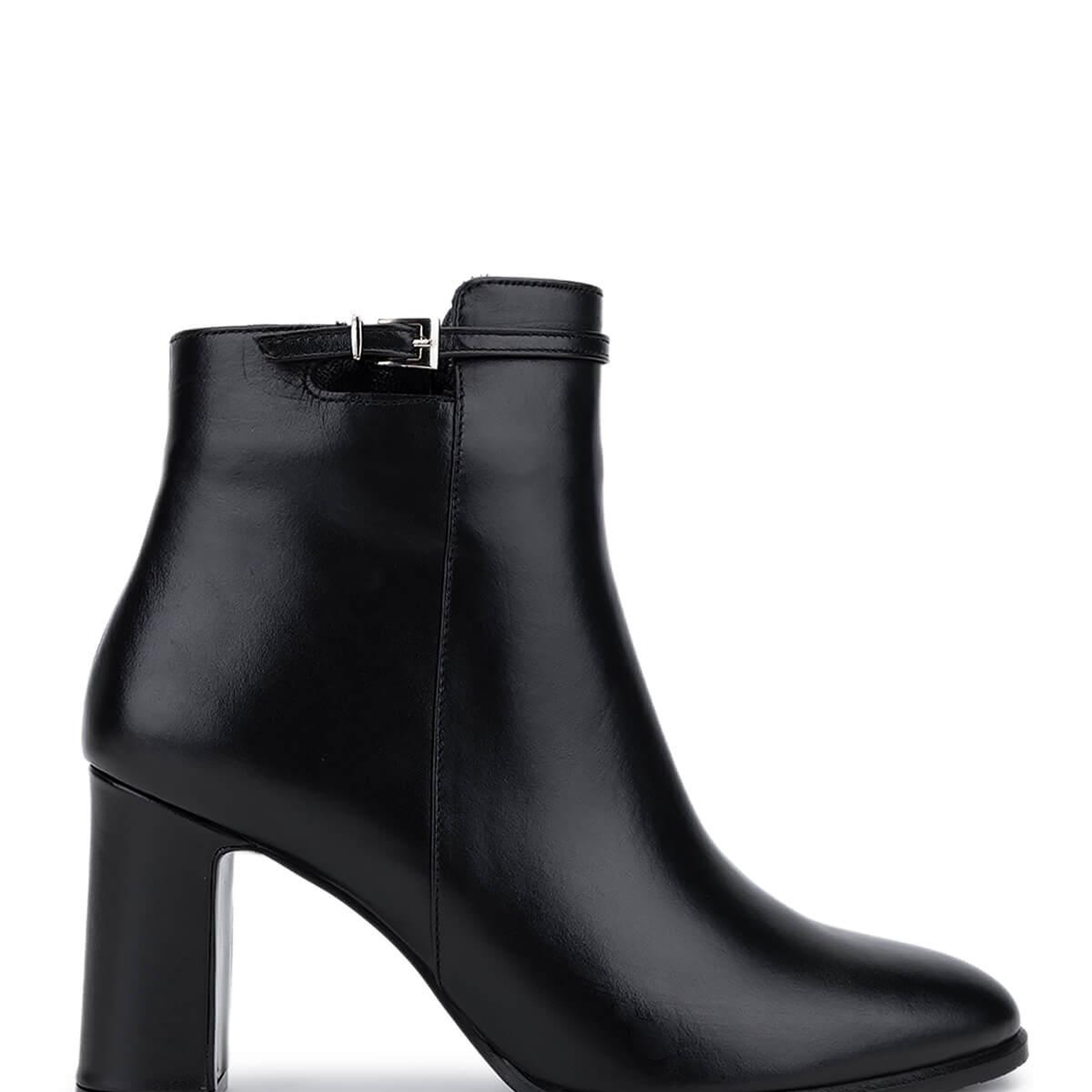 Tamer Tanca Kadın Hakiki Deri Siyah Klasik Bot