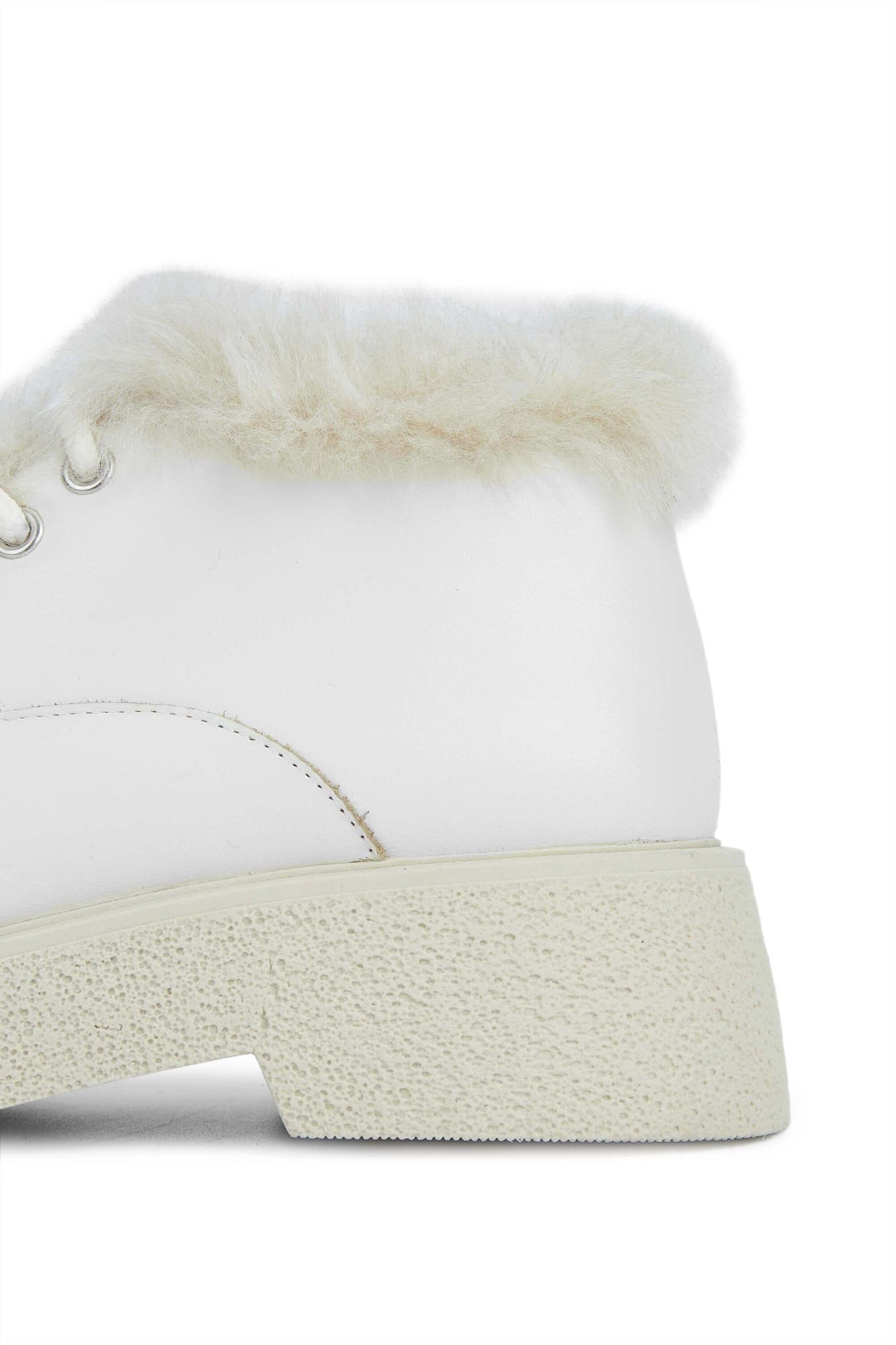 Tamer Tanca Kadın Hakiki Deri Bej Casual Bot