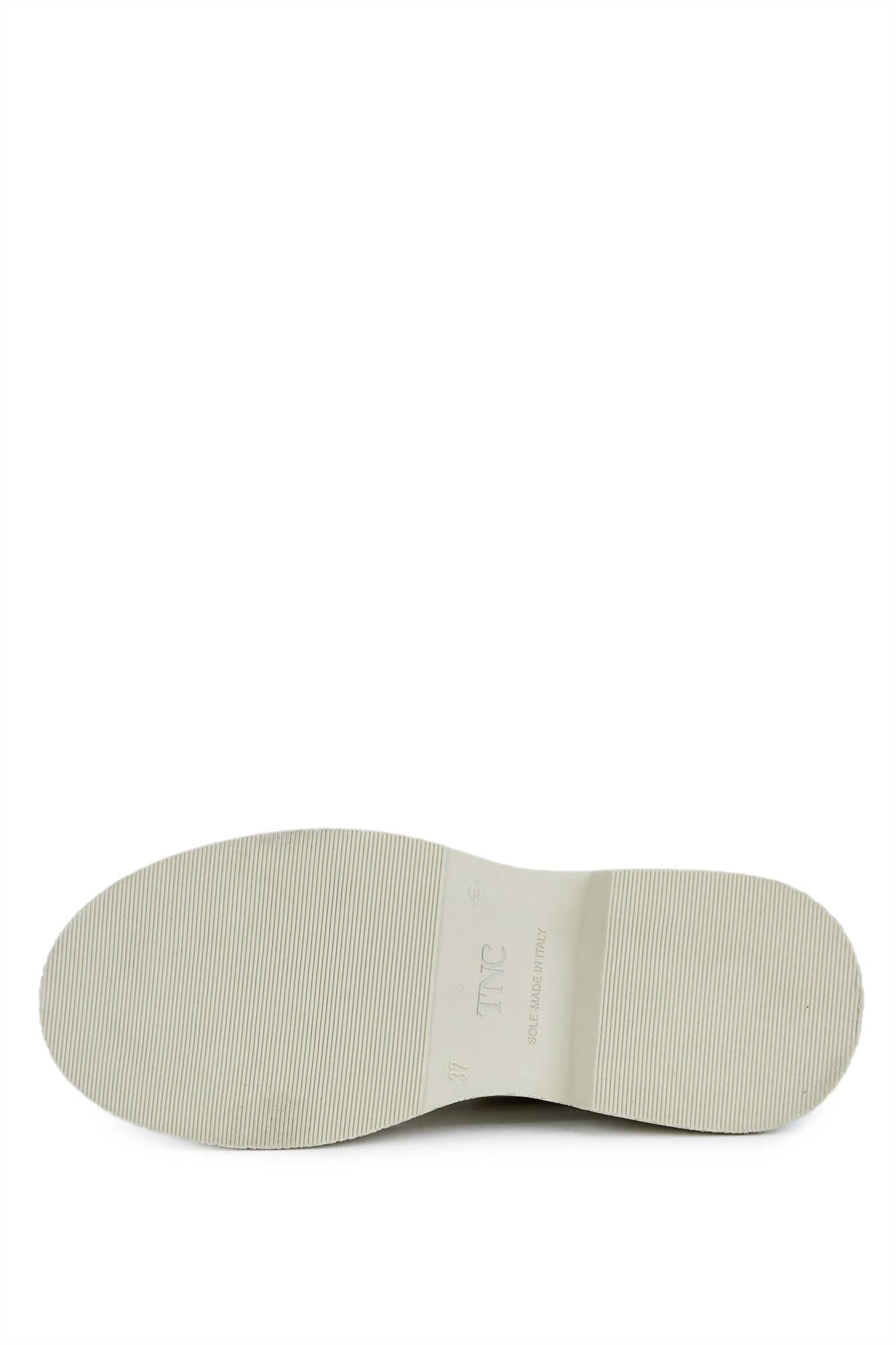 Tamer Tanca Kadın Hakiki Deri Bej Casual Bot