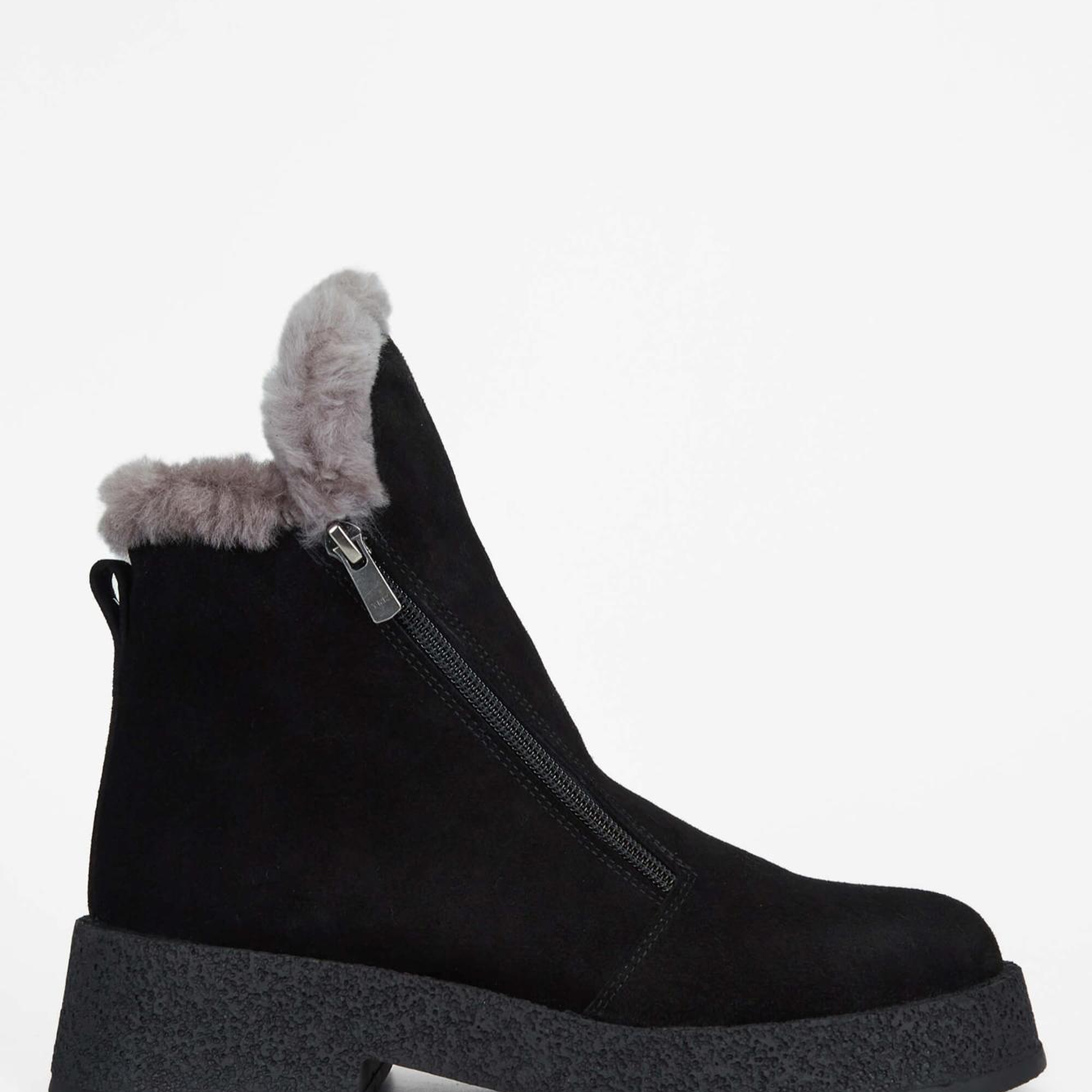 Tamer Tanca Kadın Hakiki Deri Siyah Süet Casual Bot