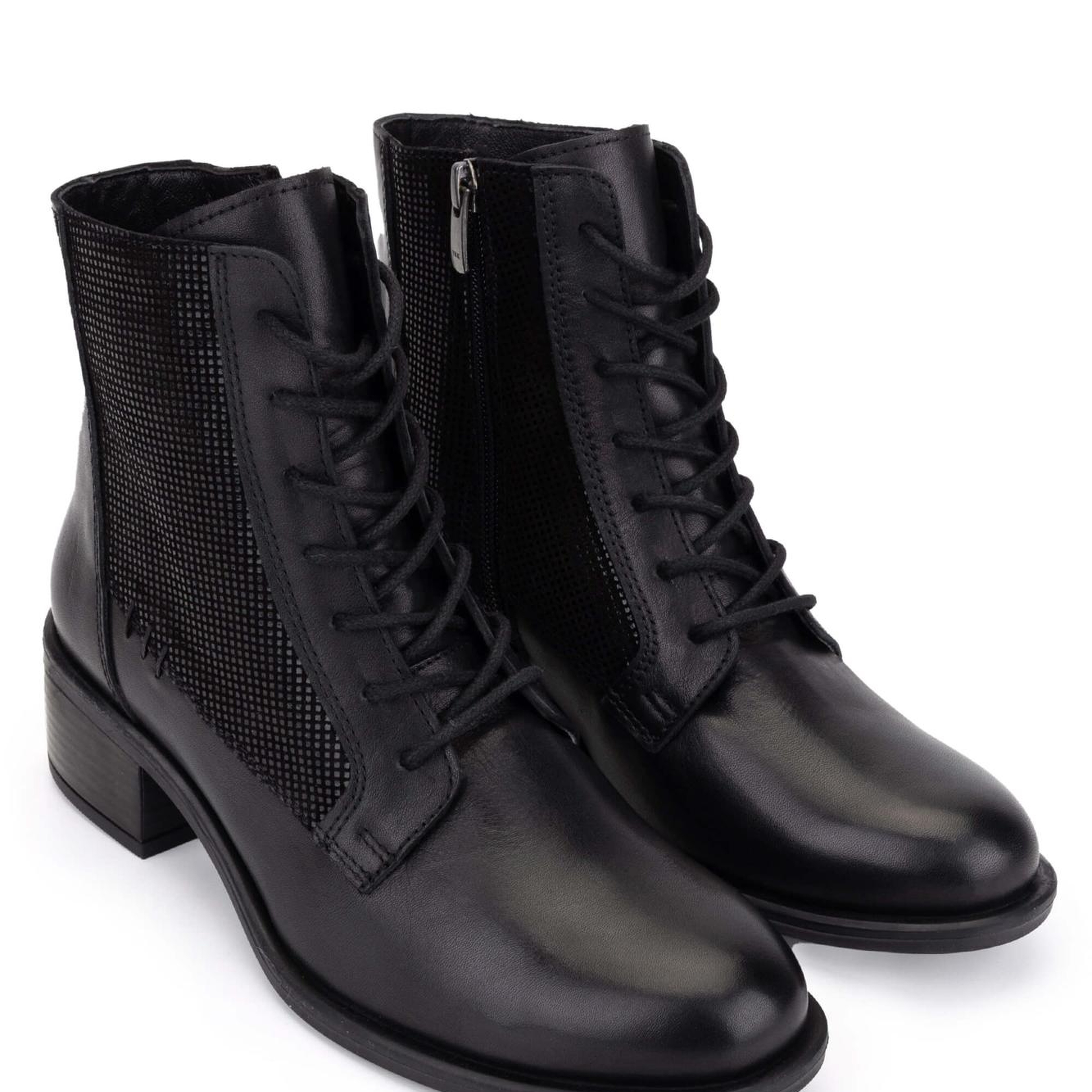 Tamer Tanca Kadın Hakiki Deri Siyah Topuklu Bot