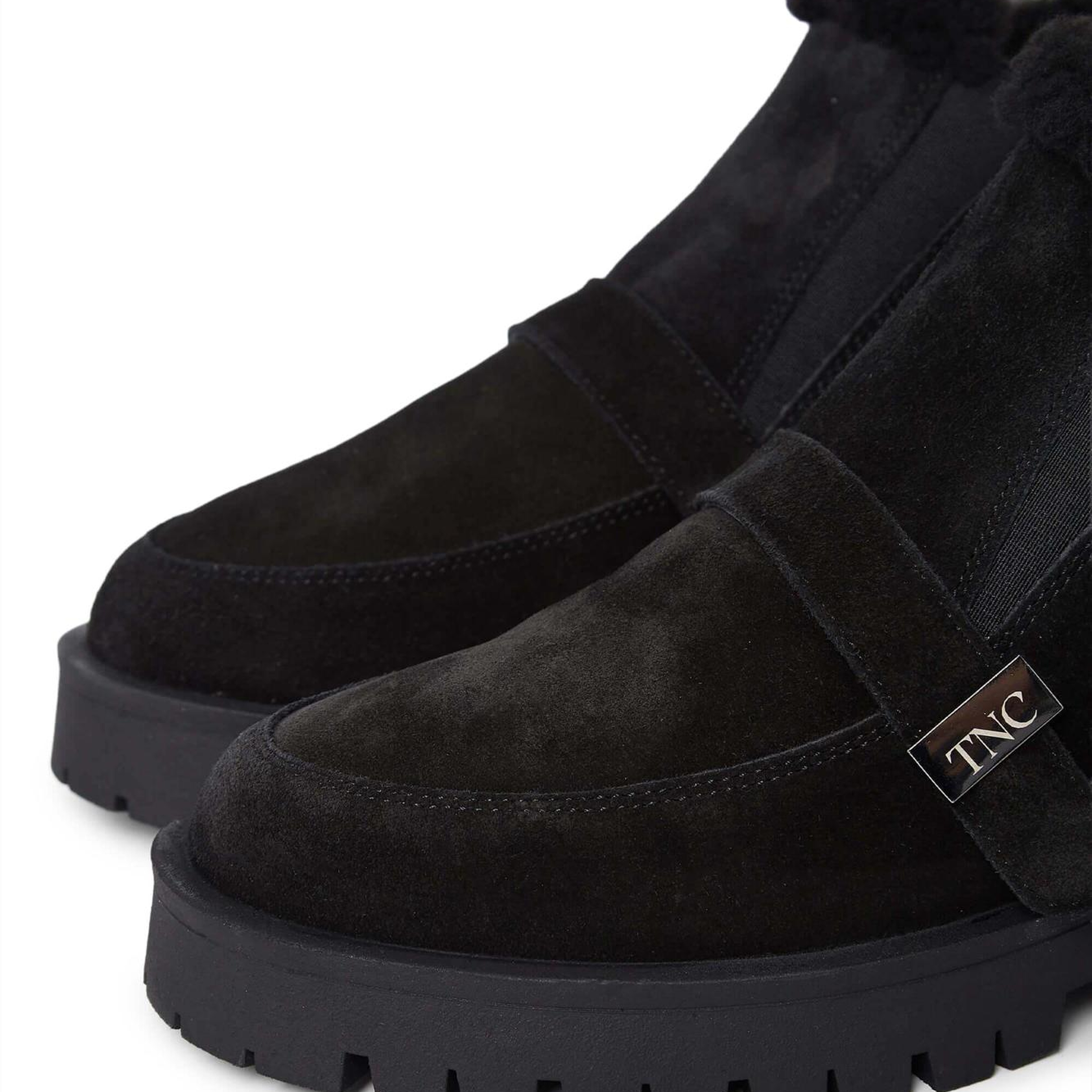 Tamer Tanca Kadın Hakiki Deri Siyah Süet Casual Bot