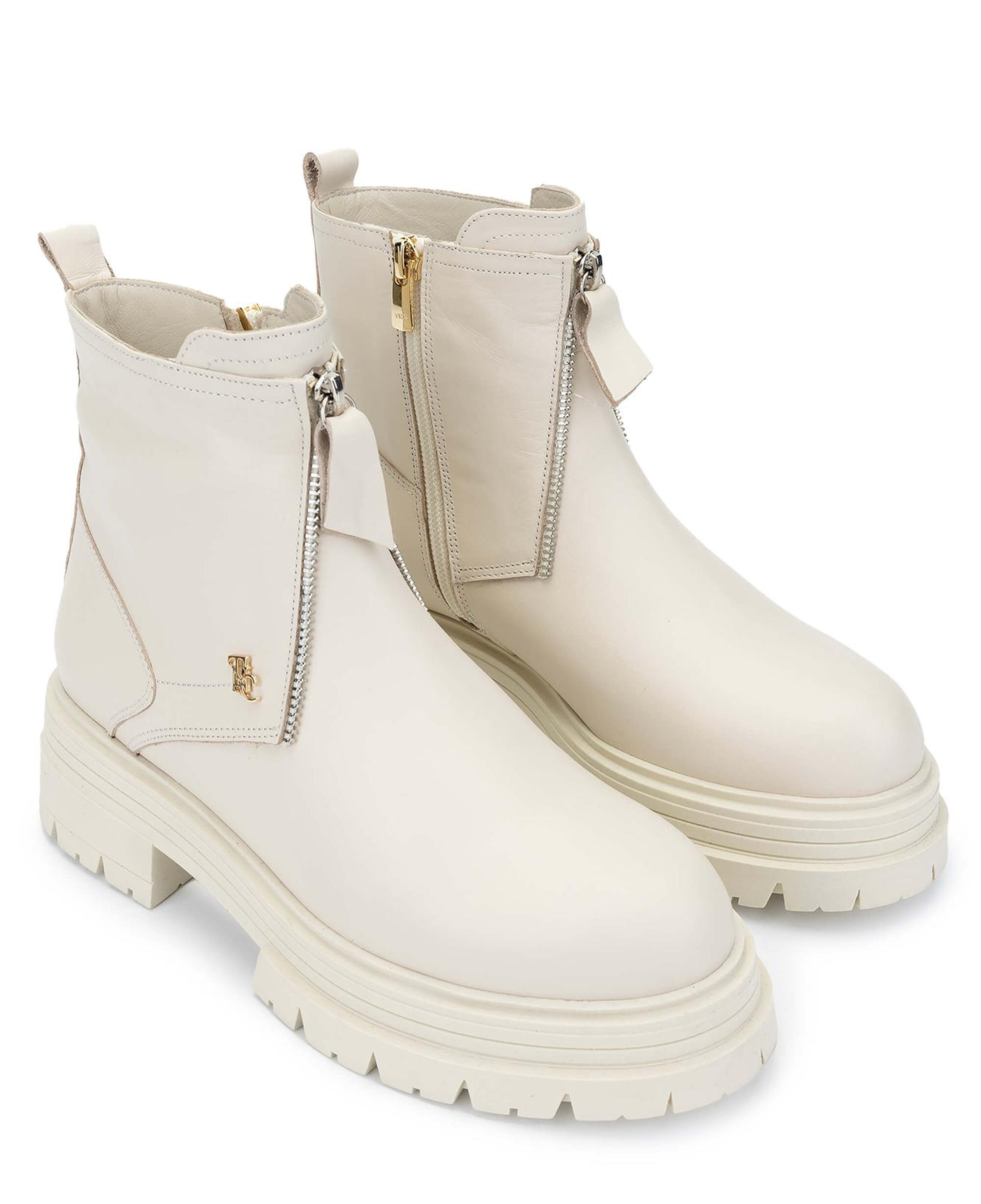 Tamer Tanca Kadın Hakiki Deri Bej Casual Bot