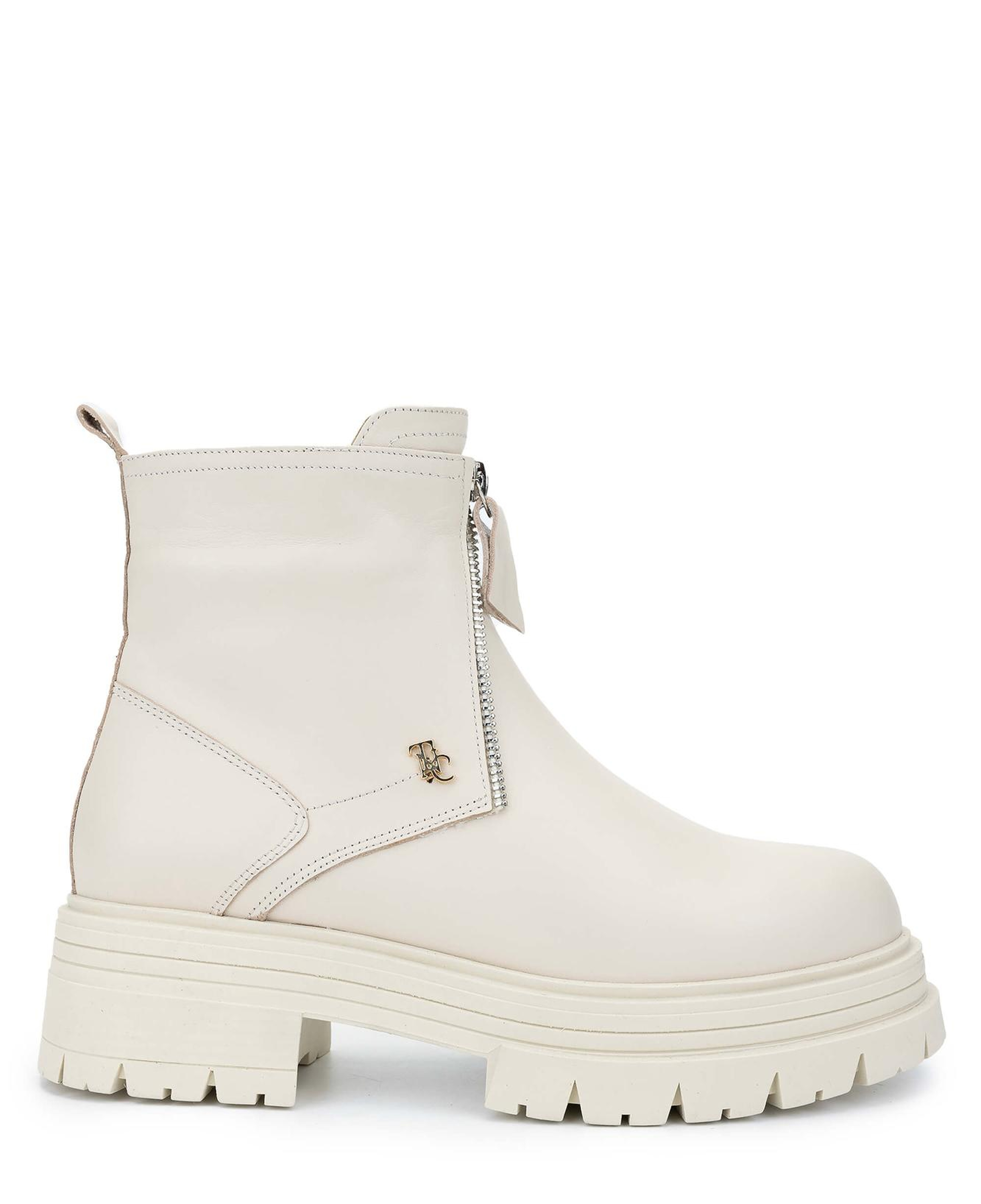 Tamer Tanca Kadın Hakiki Deri Bej Casual Bot