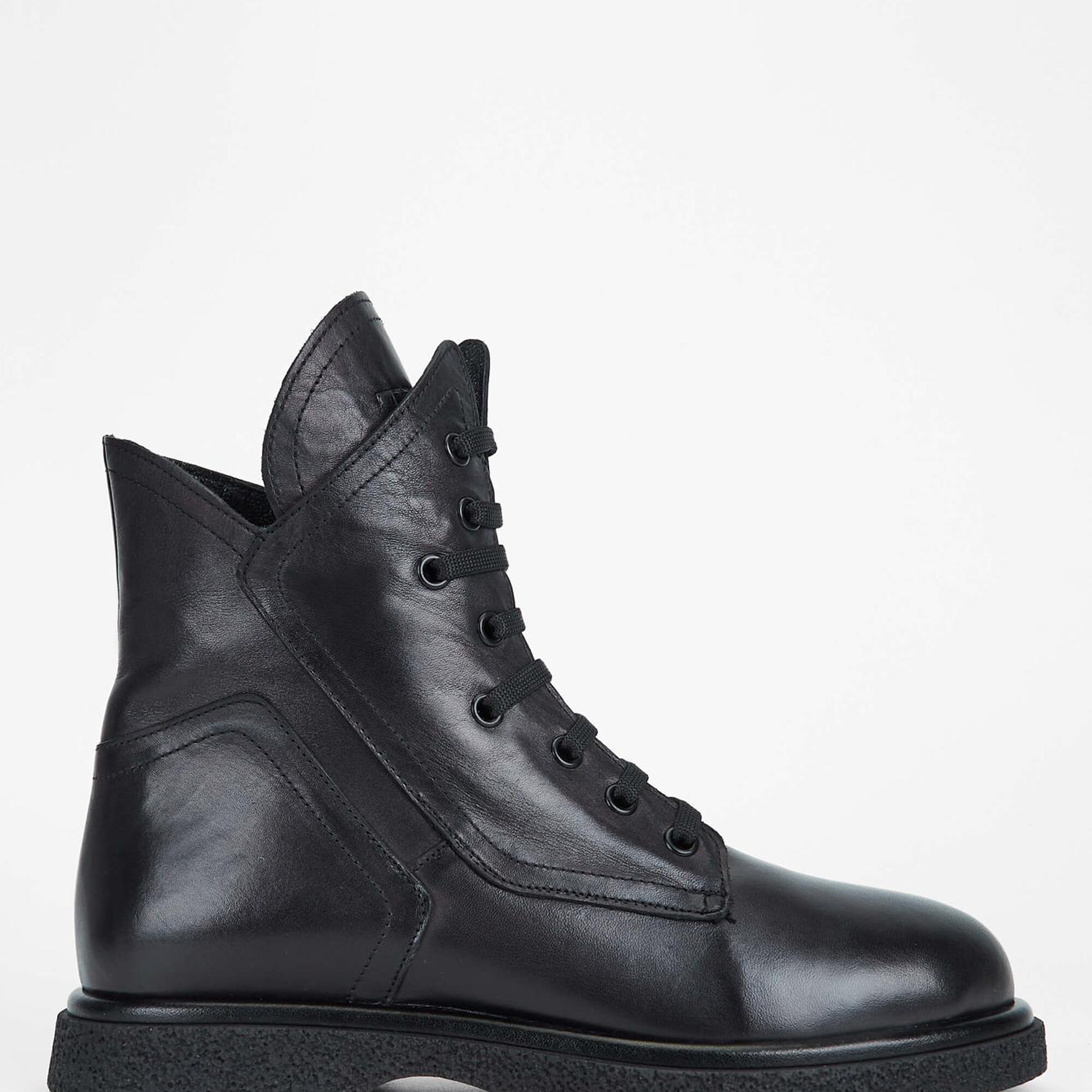 Tamer Tanca Kadın Hakiki Deri Siyah Deri Casual Bot