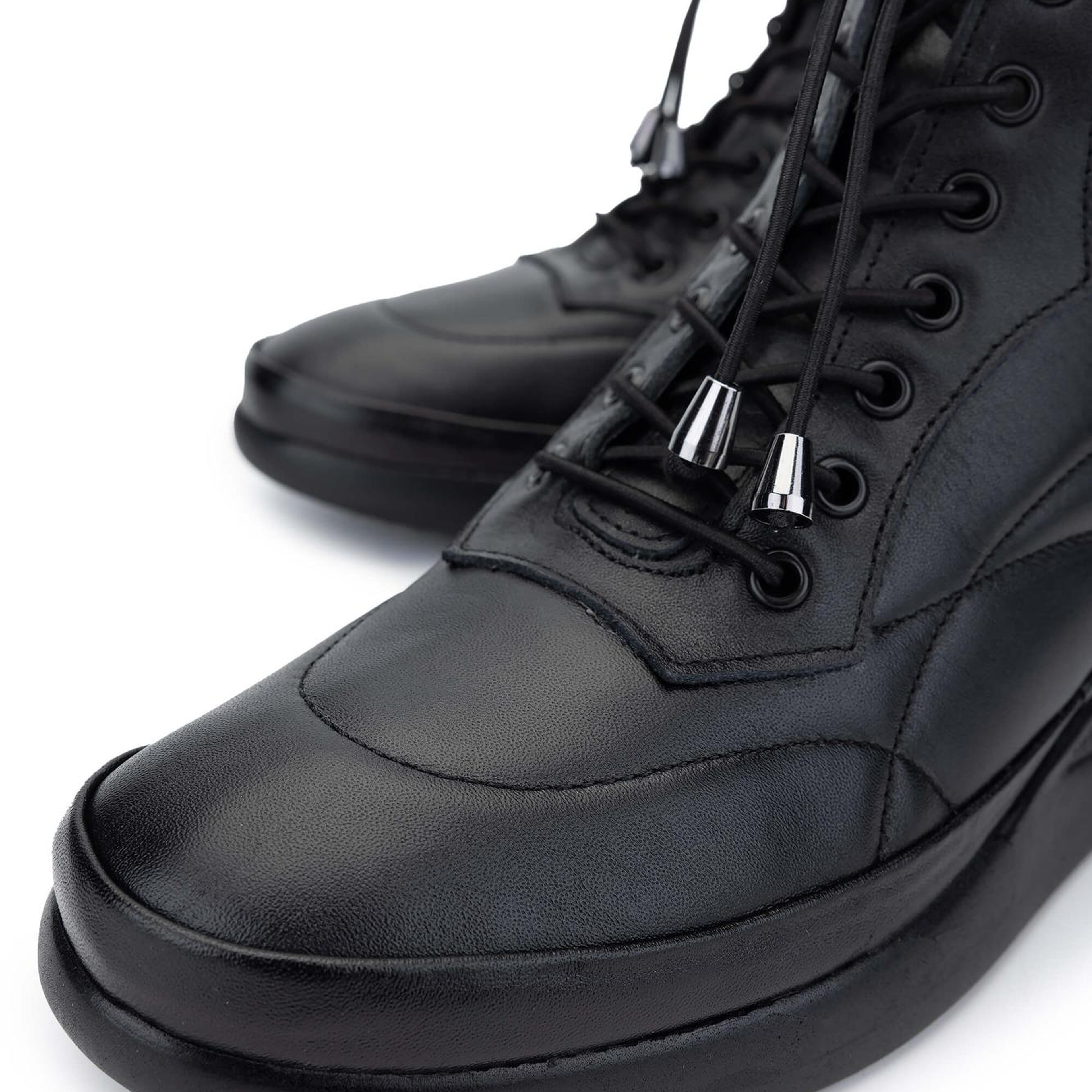 Tamer Tanca Kadın Hakiki Deri Siyah Deri Casual Bot