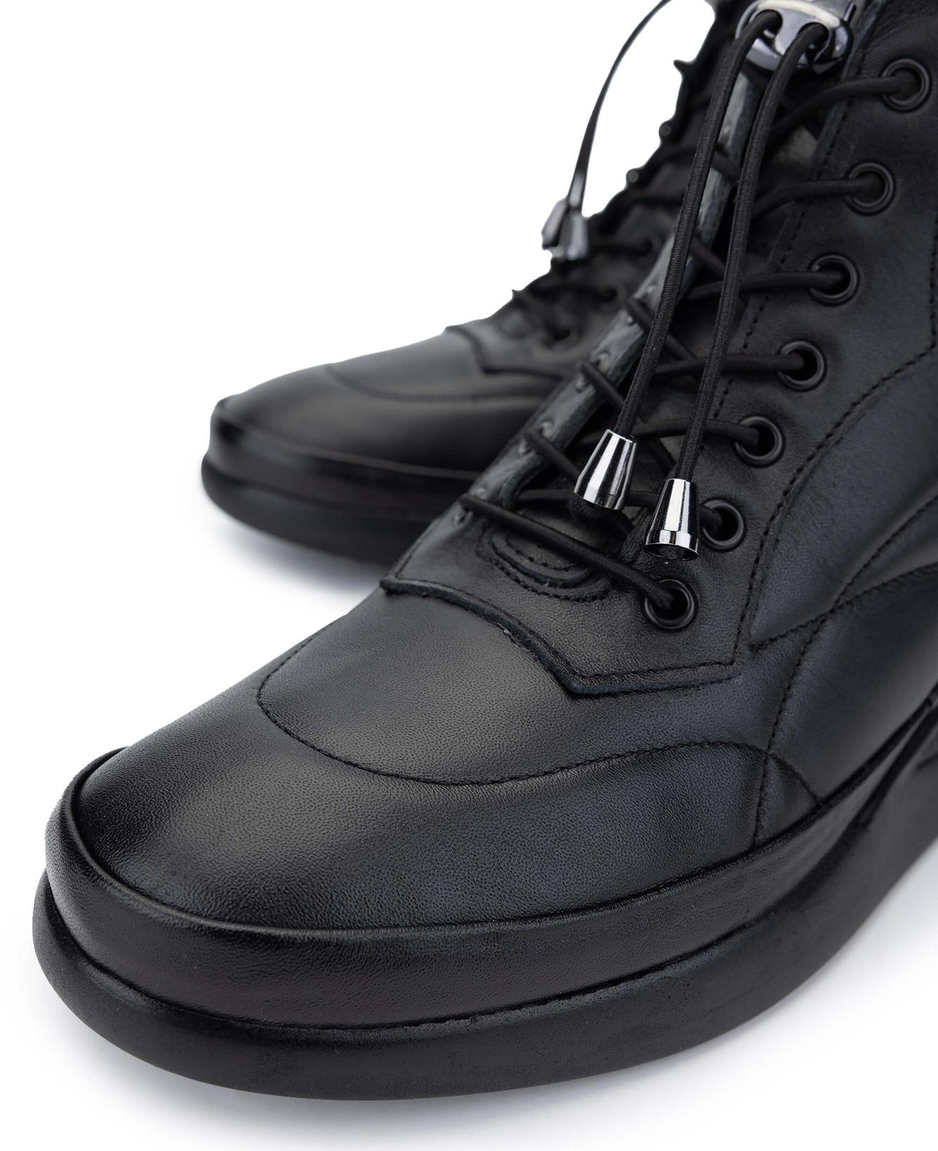 Tamer Tanca Kadın Hakiki Deri Siyah Deri Casual Bot