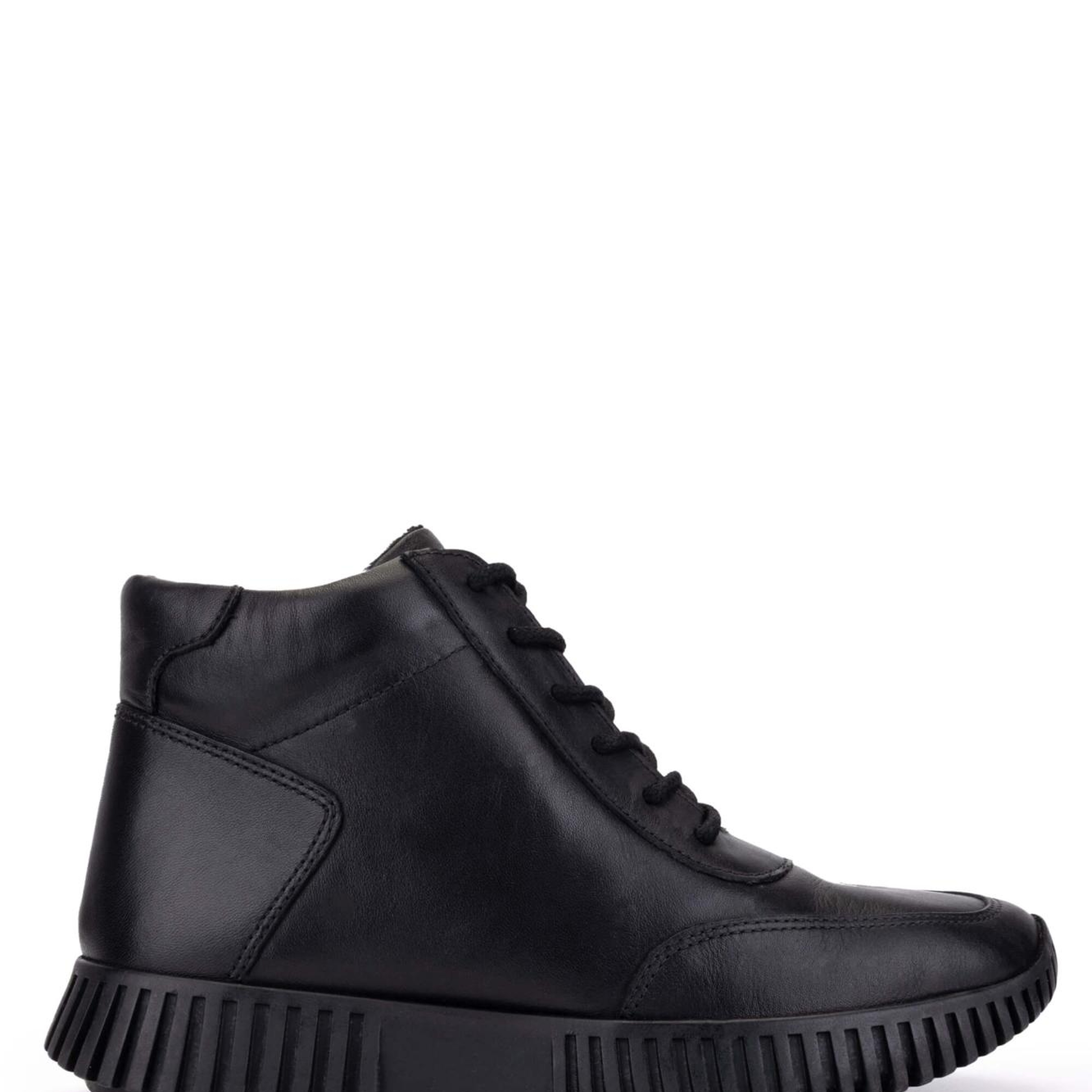 Tamer Tanca Kadın Hakiki Deri Siyah Floter Casual Bot