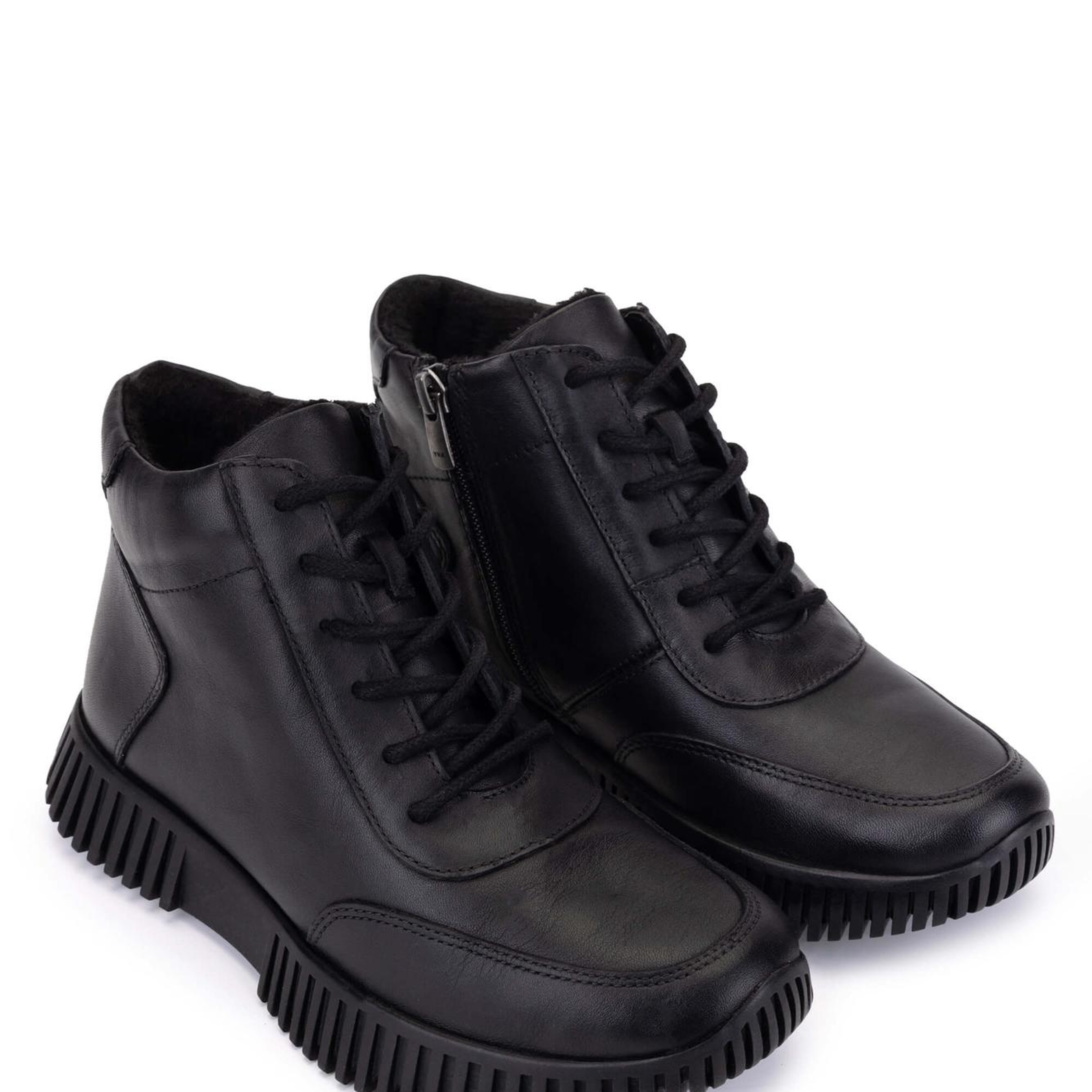 Tamer Tanca Kadın Hakiki Deri Siyah Floter Casual Bot