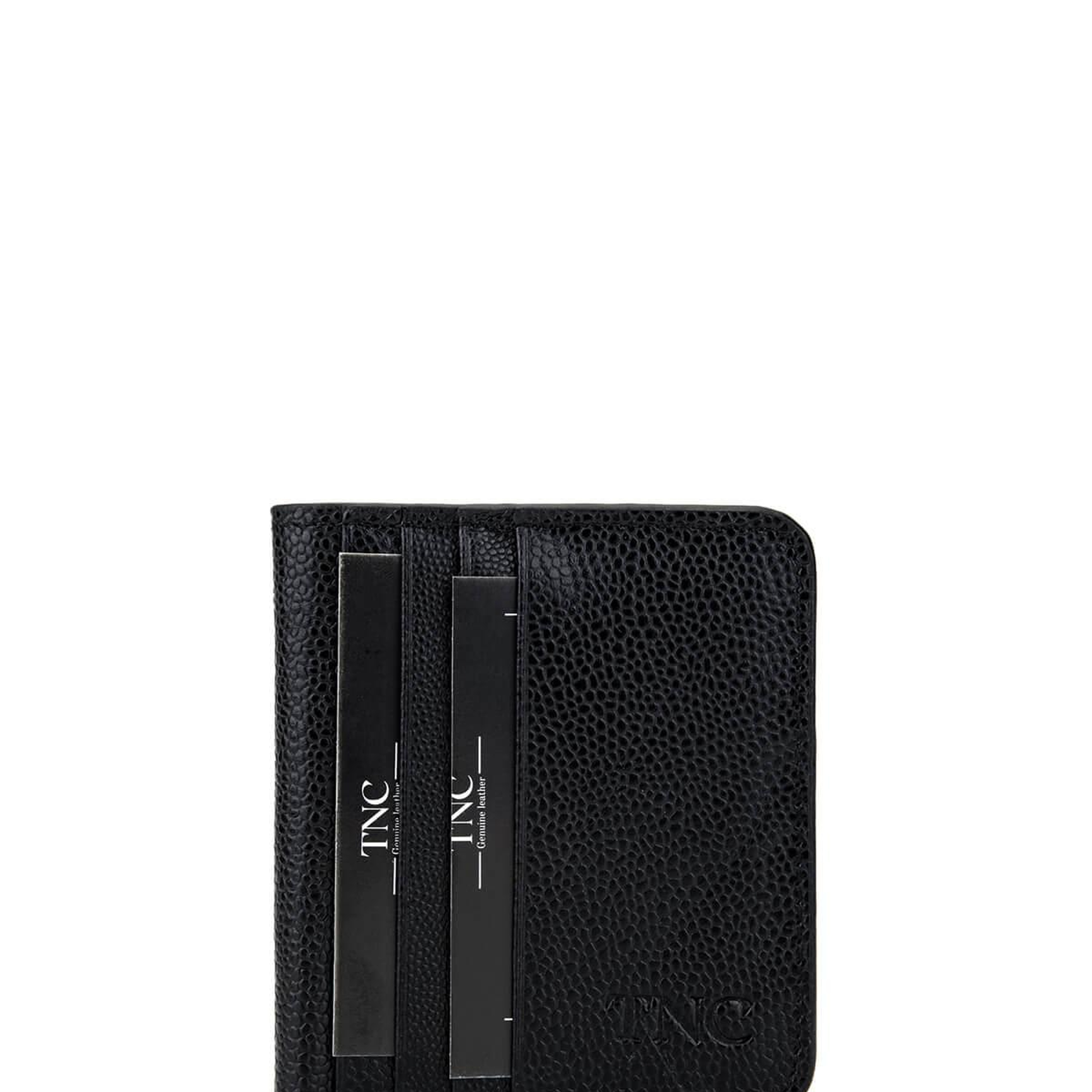 Tamer Tanca Unisex Hakiki Deri Siyah Havyar Kartlık