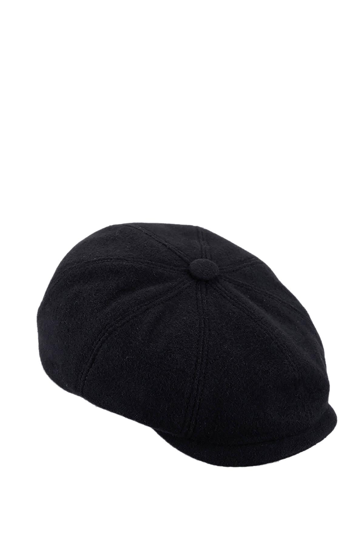 Tamer Tanca Erkek Tekstil Siyah London Şapka