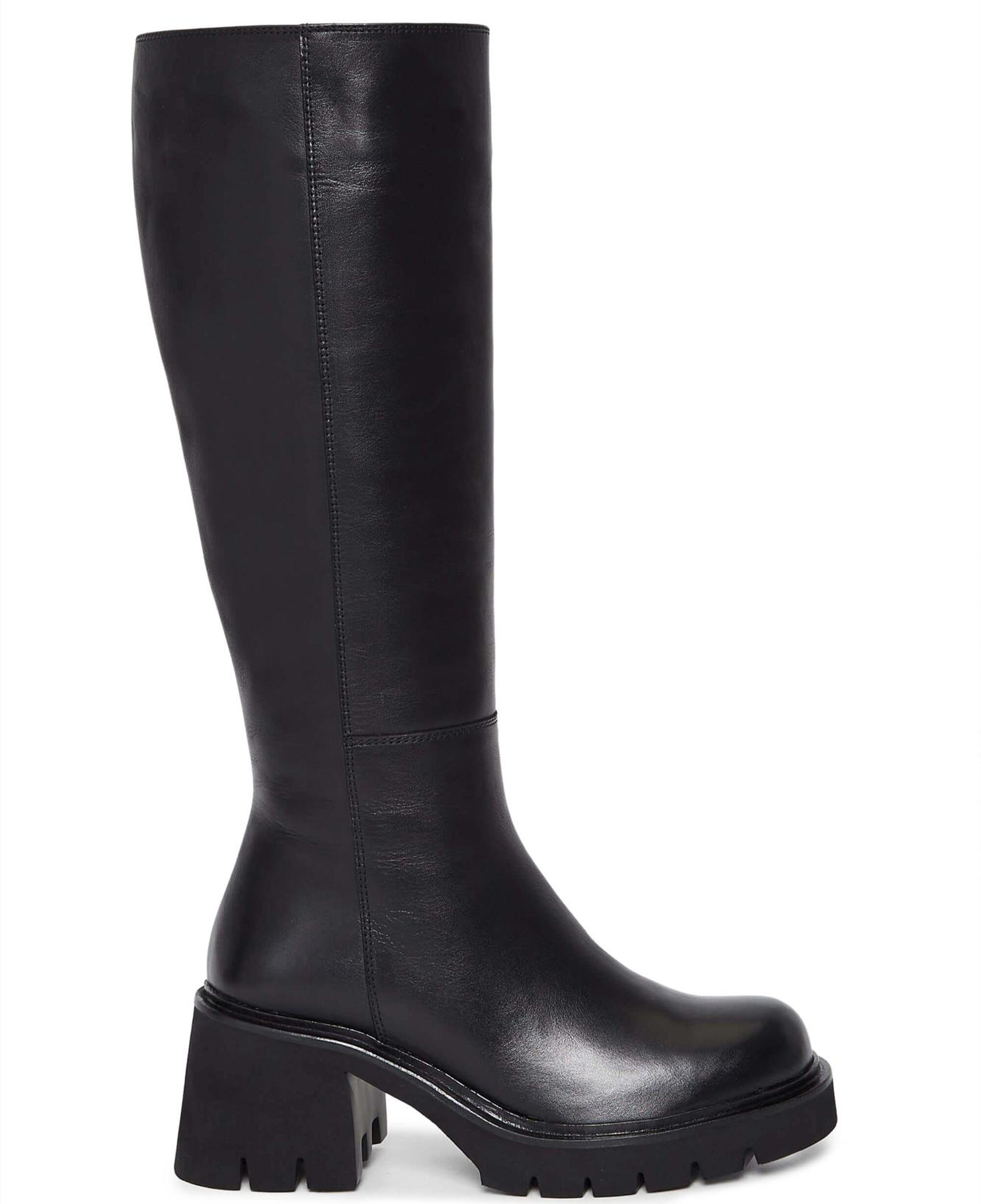 Tamer Tanca Kadın Hakiki Deri Siyah Deri Casual Çizme