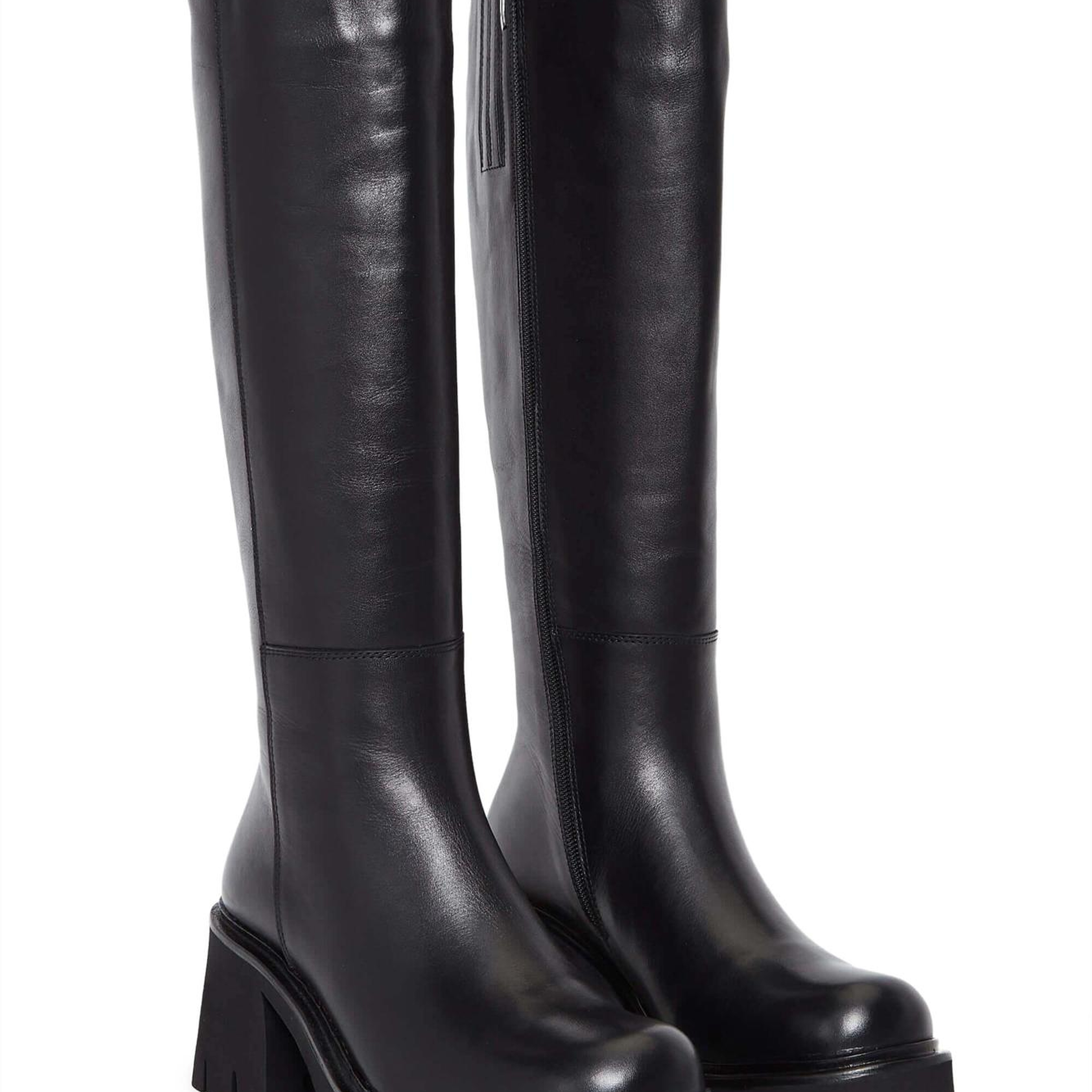 Tamer Tanca Kadın Hakiki Deri Siyah Deri Casual Çizme