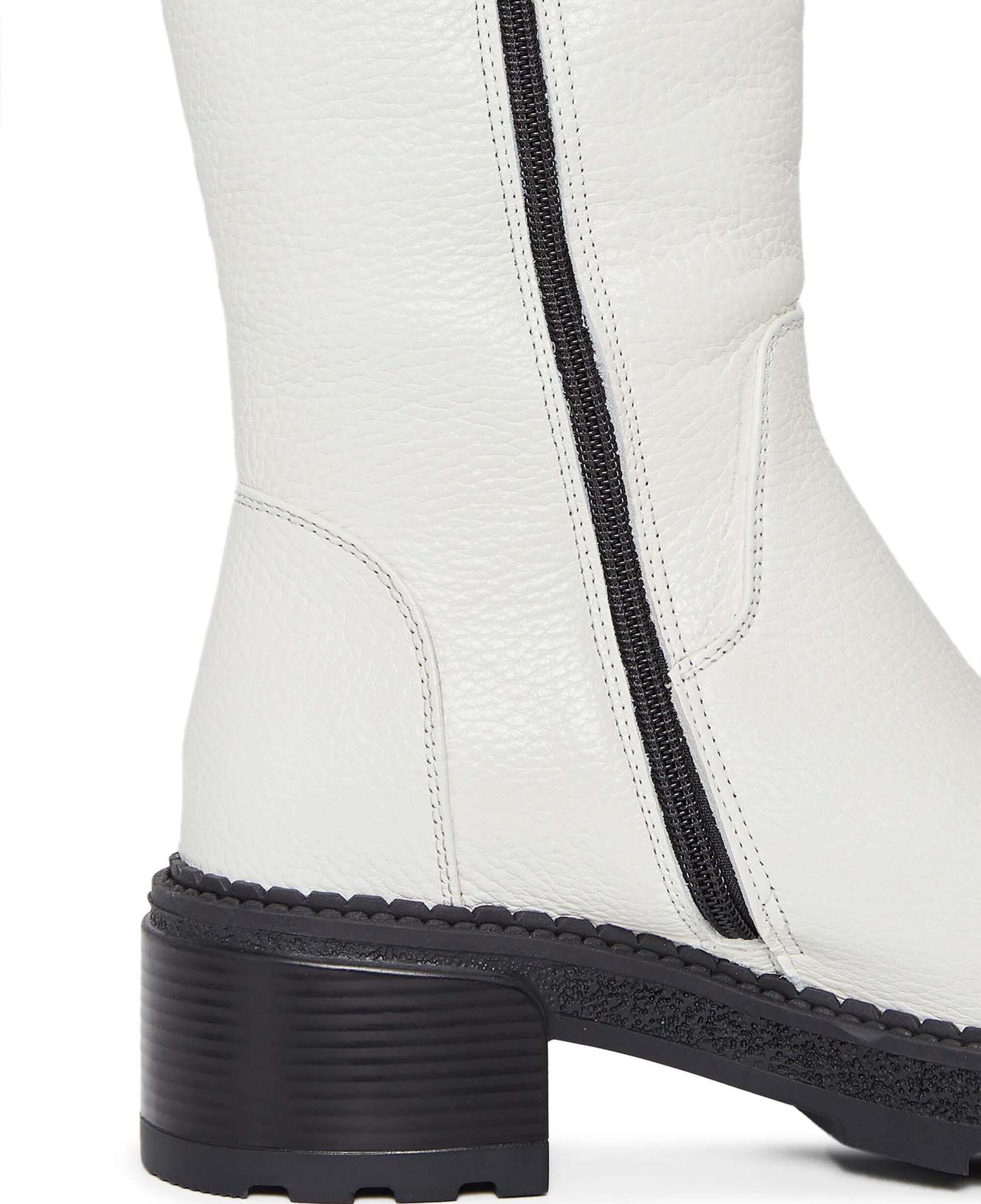 Tamer Tanca Kadın Hakiki Deri Kırık Beyaz Casual Çizme