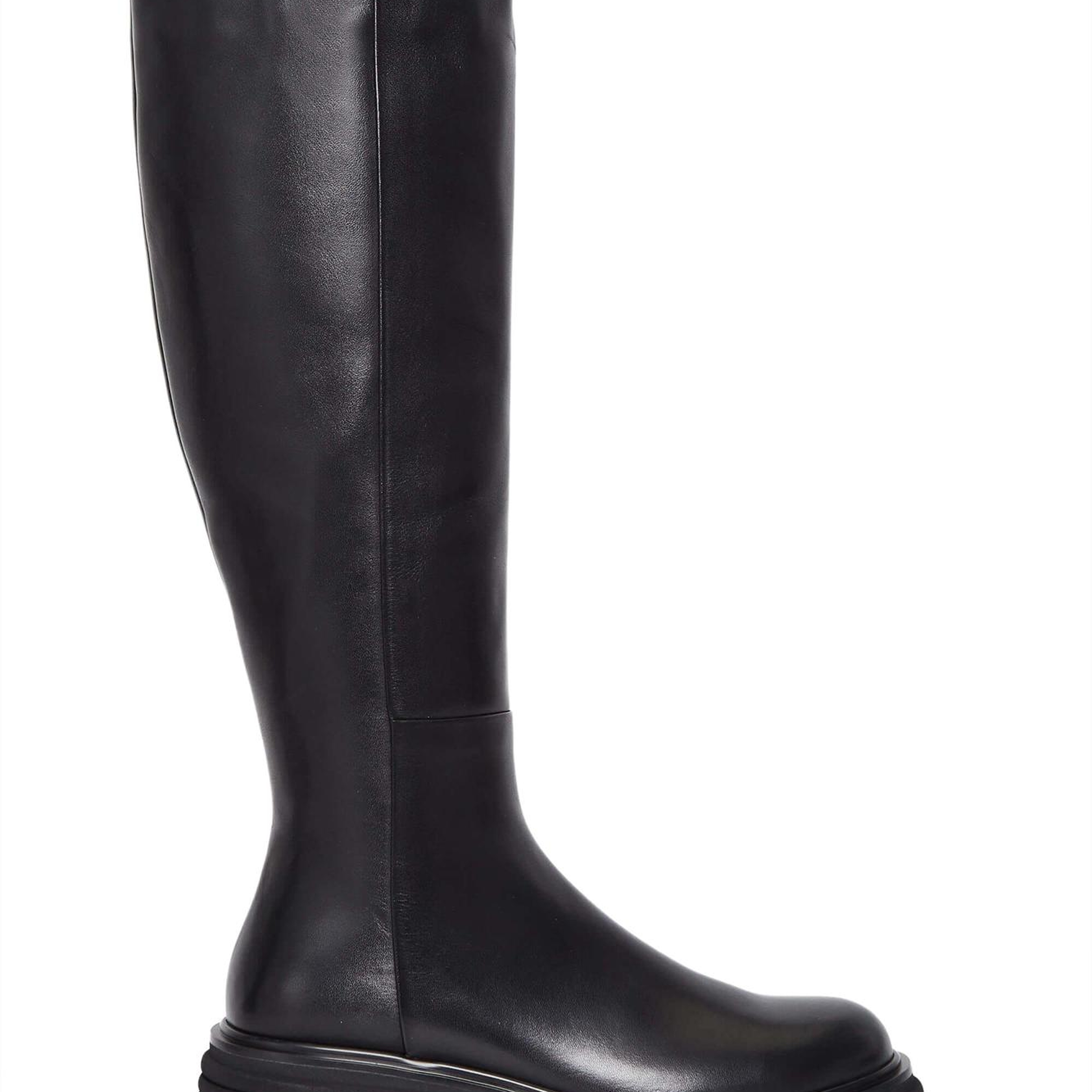 Tamer Tanca Kadın Hakiki Deri Siyah Deri Casual Çizme