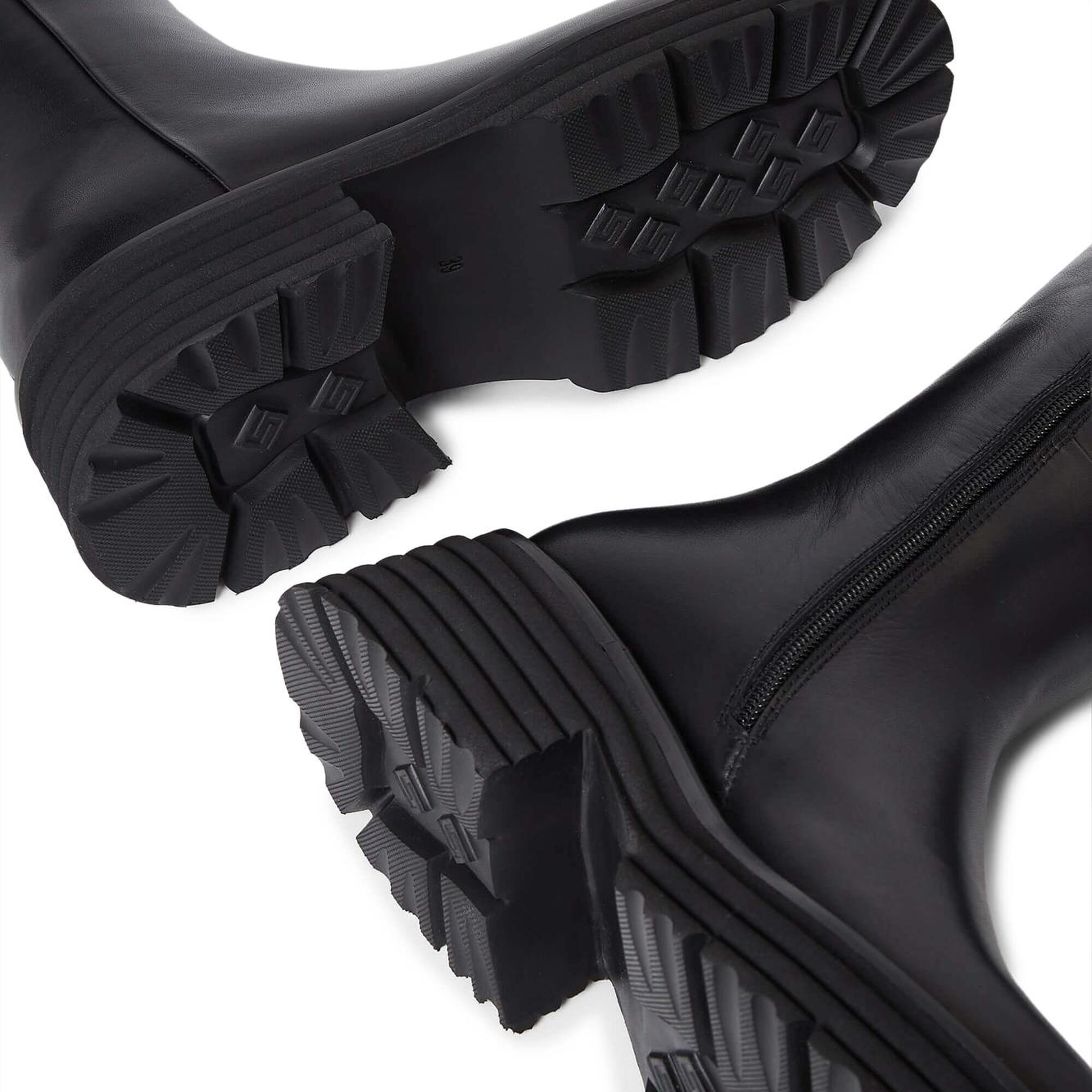 Tamer Tanca Kadın Hakiki Deri Siyah Deri Casual Çizme