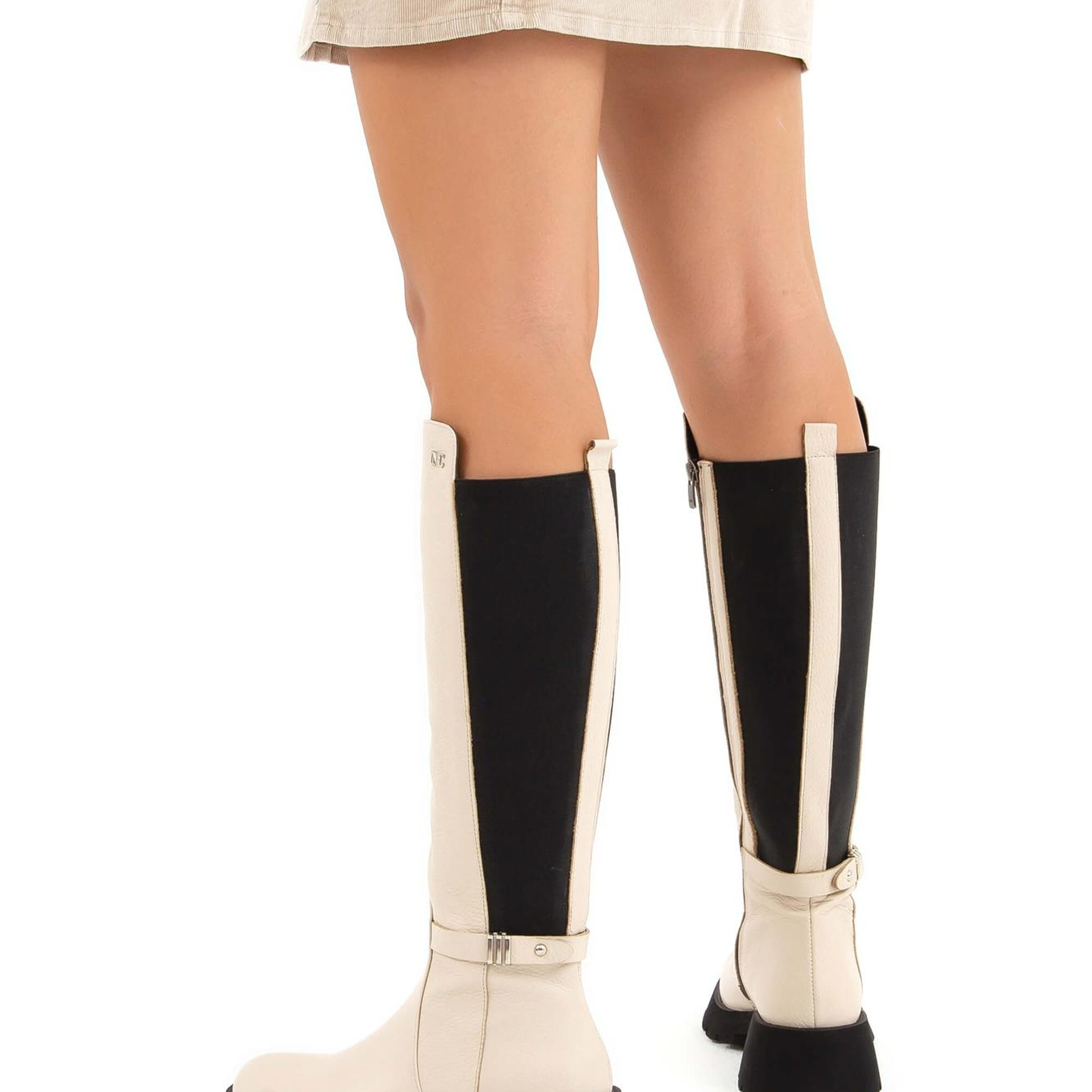 Tamer Tanca Kadın Hakiki Deri Bej Casual Çizme