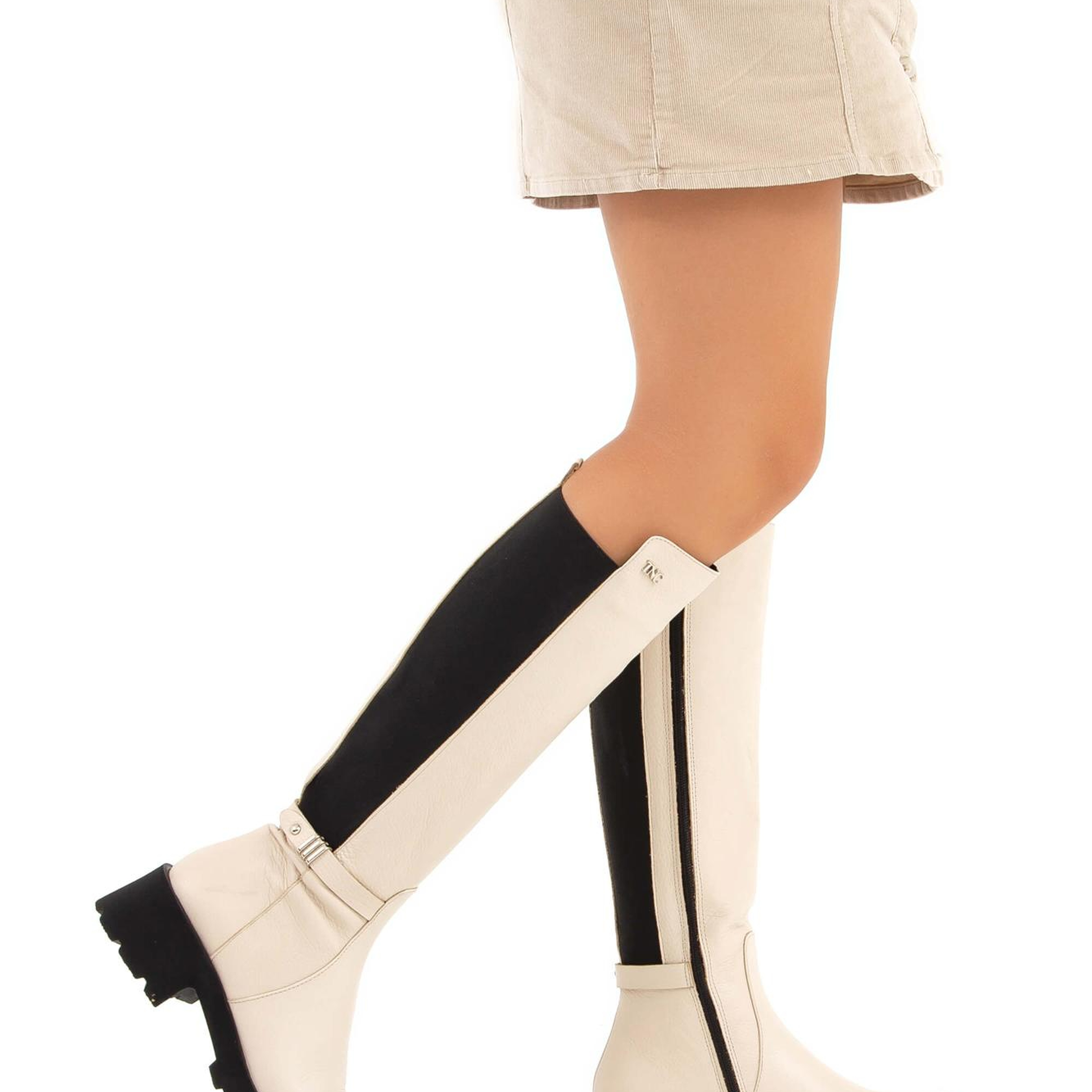 Tamer Tanca Kadın Hakiki Deri Bej Casual Çizme