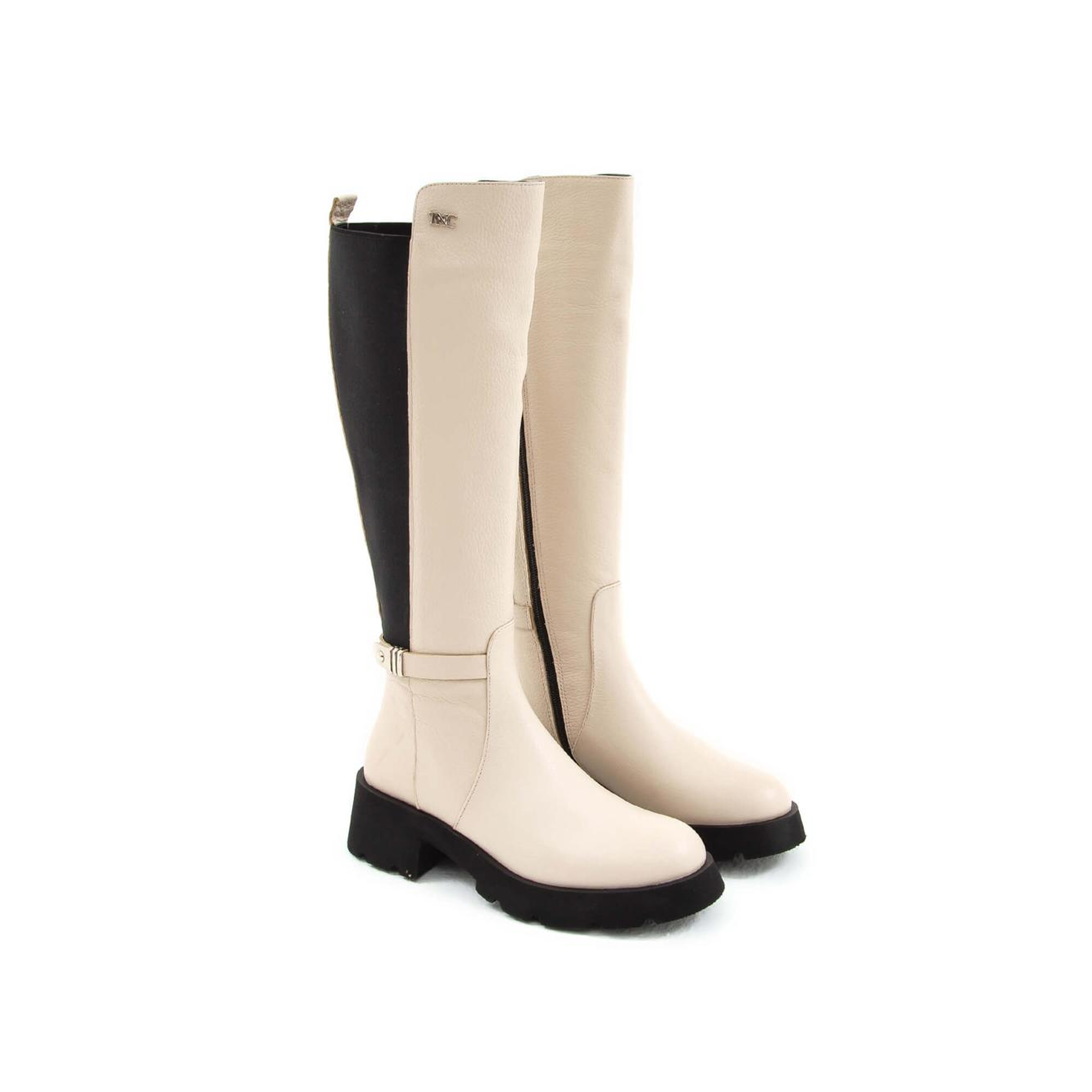 Tamer Tanca Kadın Hakiki Deri Bej Casual Çizme