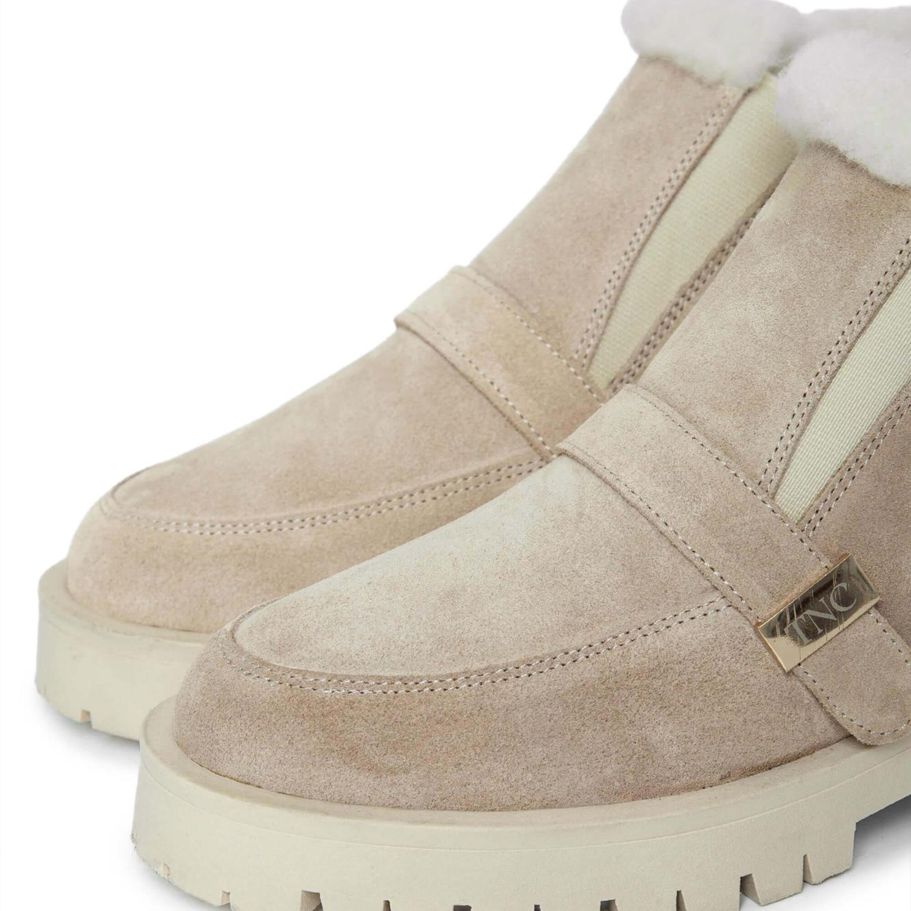 Tamer Tanca Kadın Hakiki Deri Bej Casual Bot