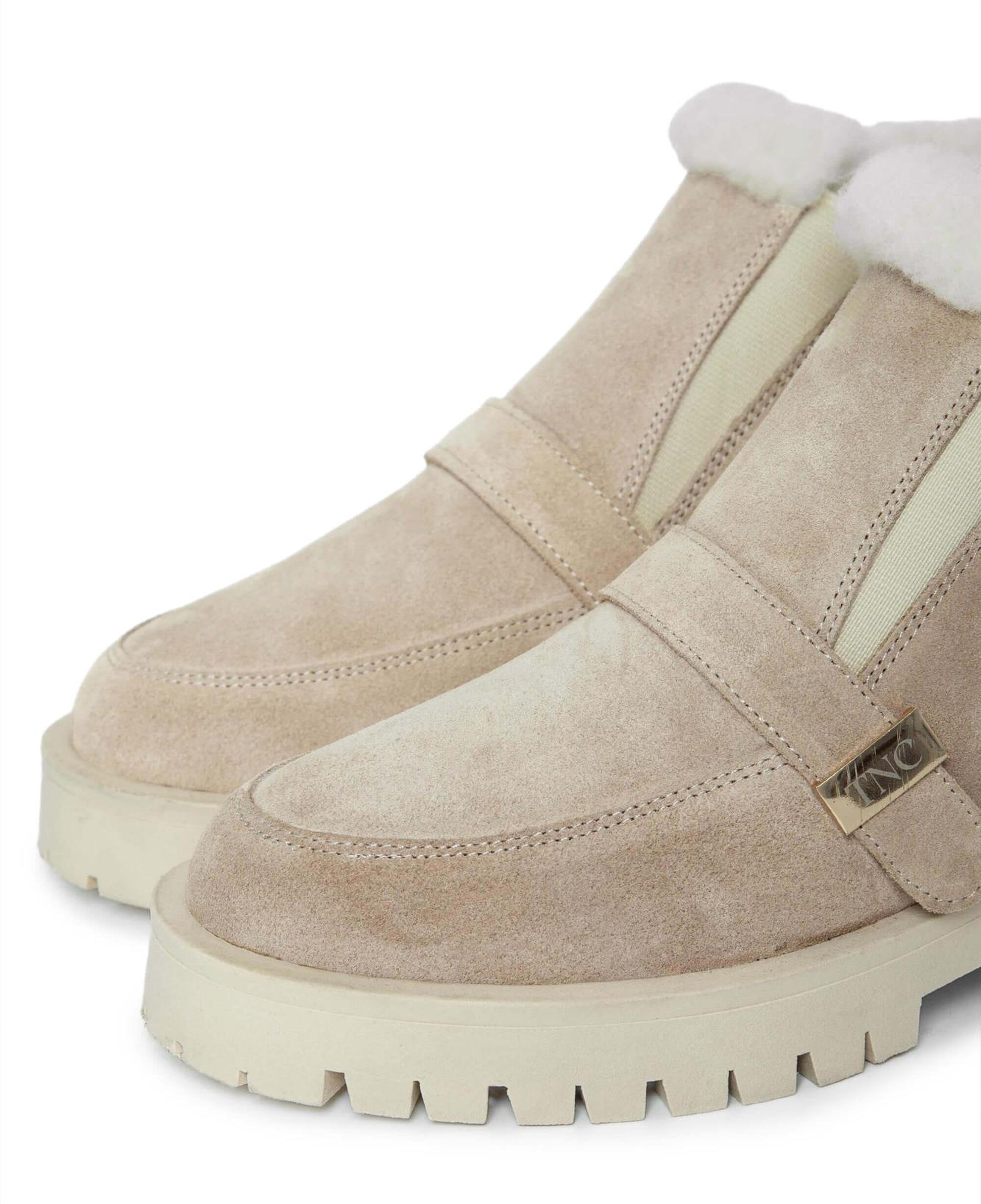 Tamer Tanca Kadın Hakiki Deri Bej Casual Bot